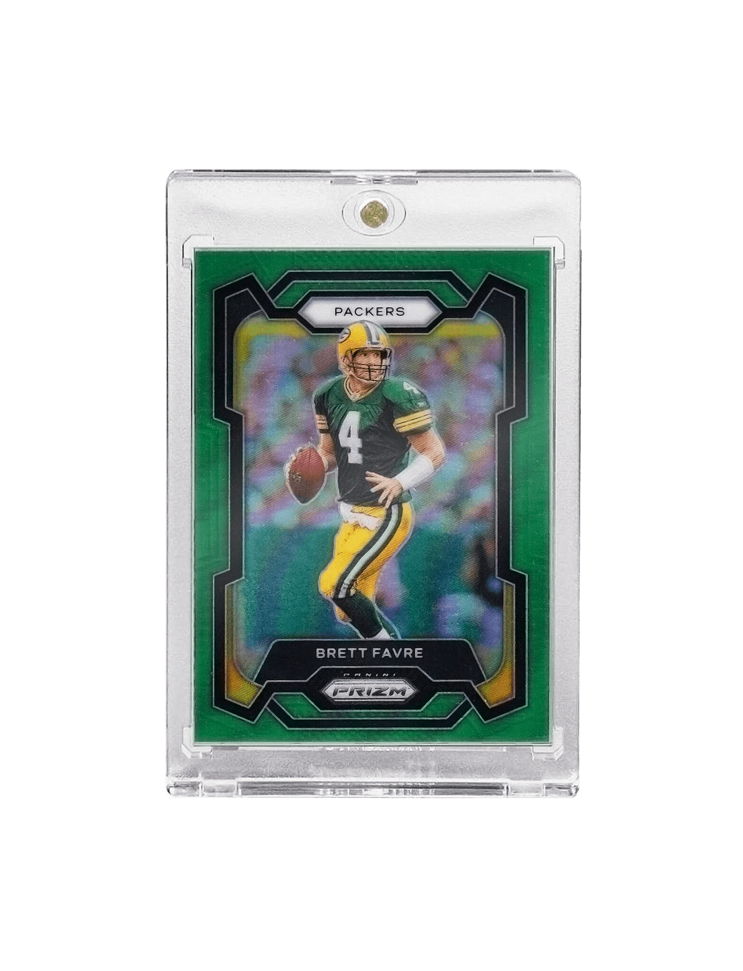 Panini Cards Brett Favre Green Bay Packers Panini NFL Prizm 23 Green Parallel Card