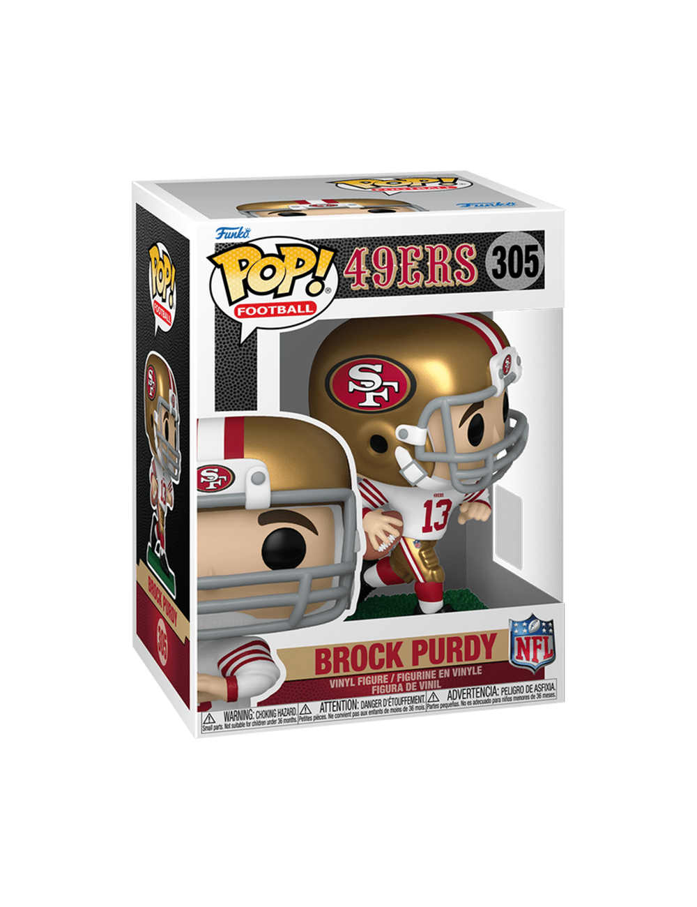 Funko Figures Brock Purdy San Francisco 49ers Funko NFL Vinyl Pop Figure - 305