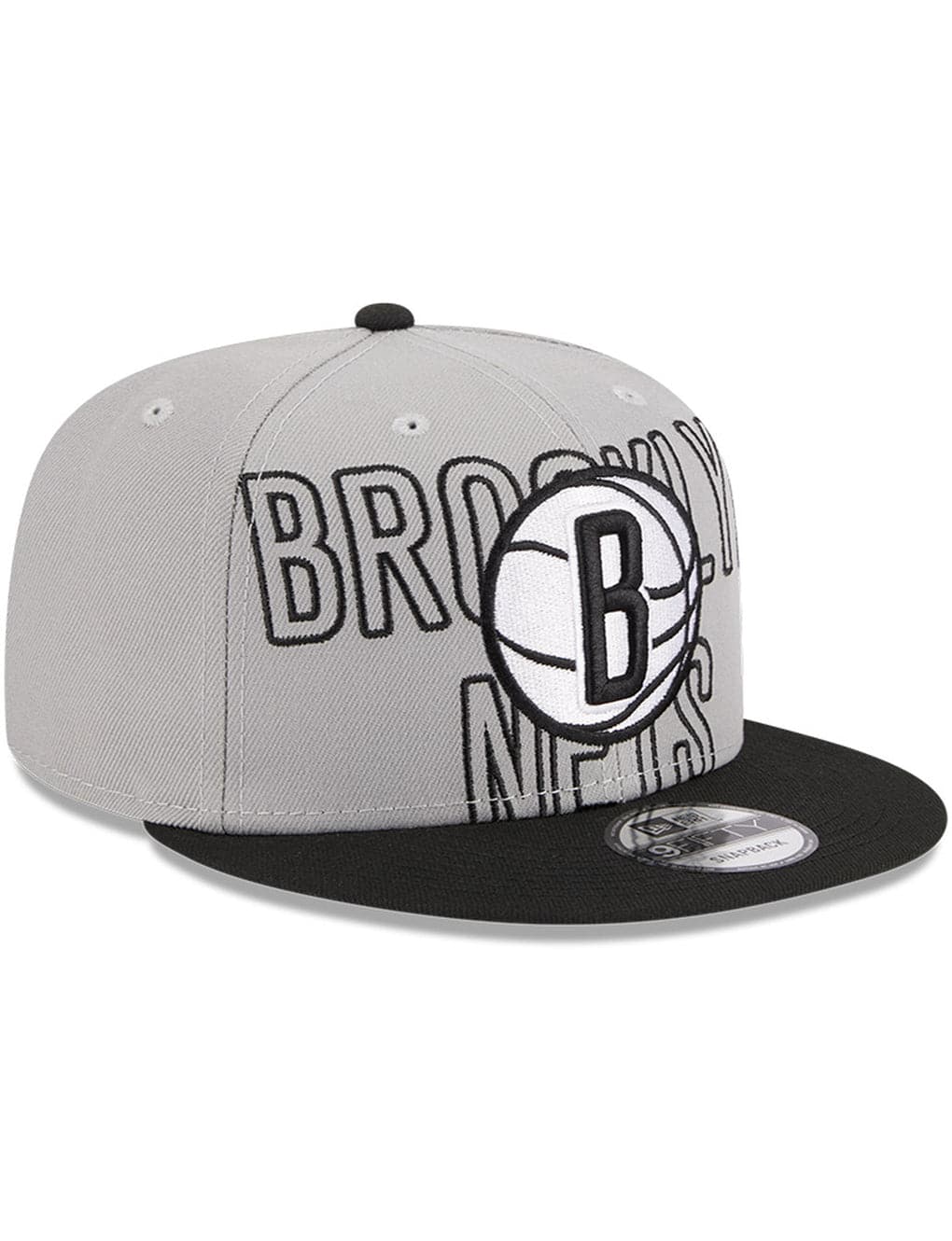 New Era Caps Brooklyn Nets New Era NBA 23 Draft 9FIFTY Snapback Hat - Grey