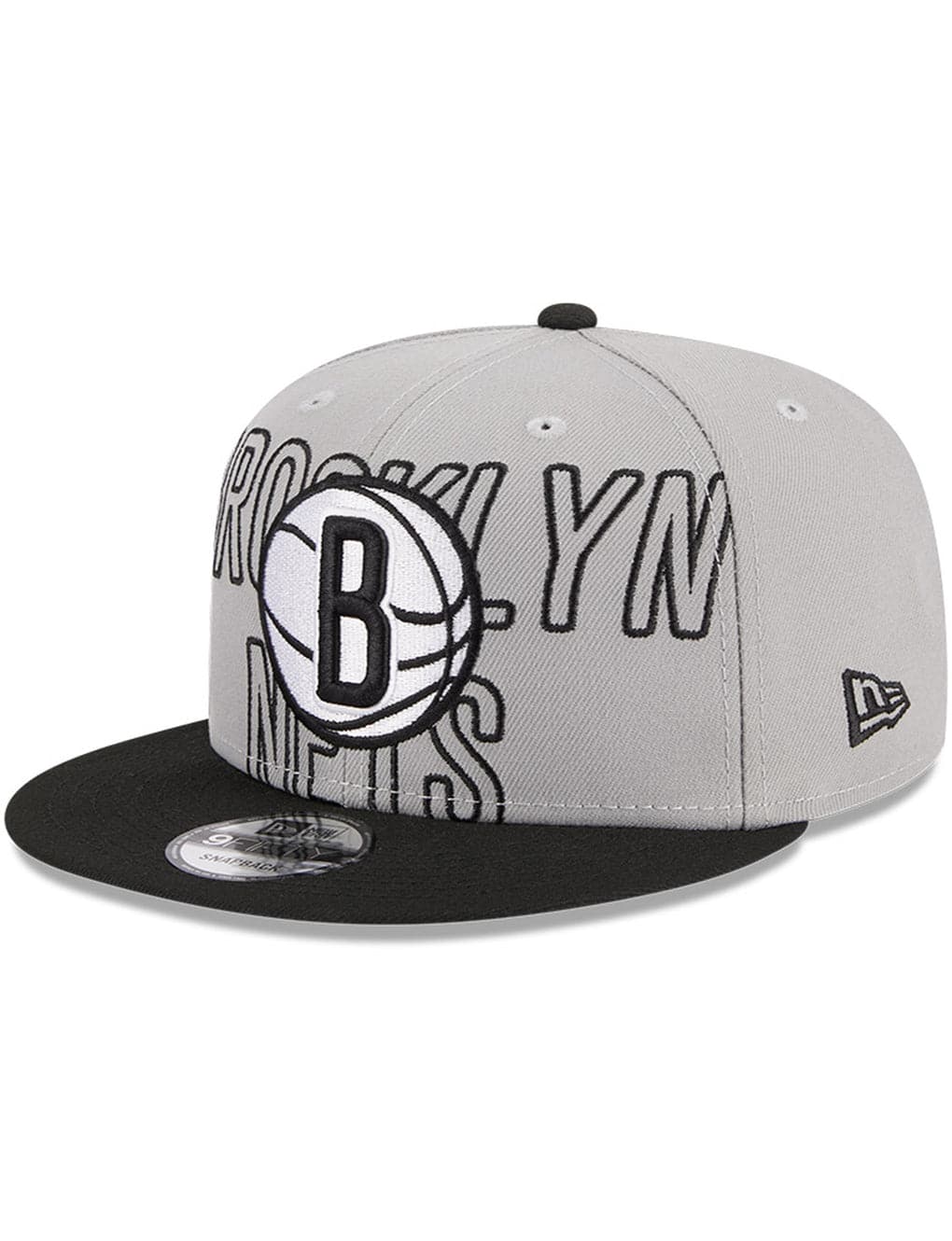 New Era Caps Brooklyn Nets New Era NBA 23 Draft 9FIFTY Snapback Hat - Grey