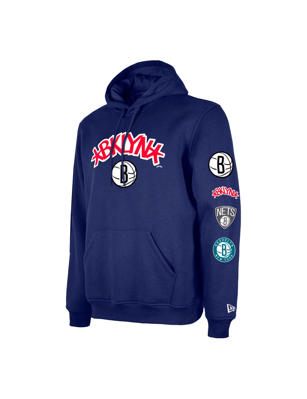 New Era Jumpers Brooklyn Nets New Era NBA 24 City Edition Hoodie Jumper - Blue