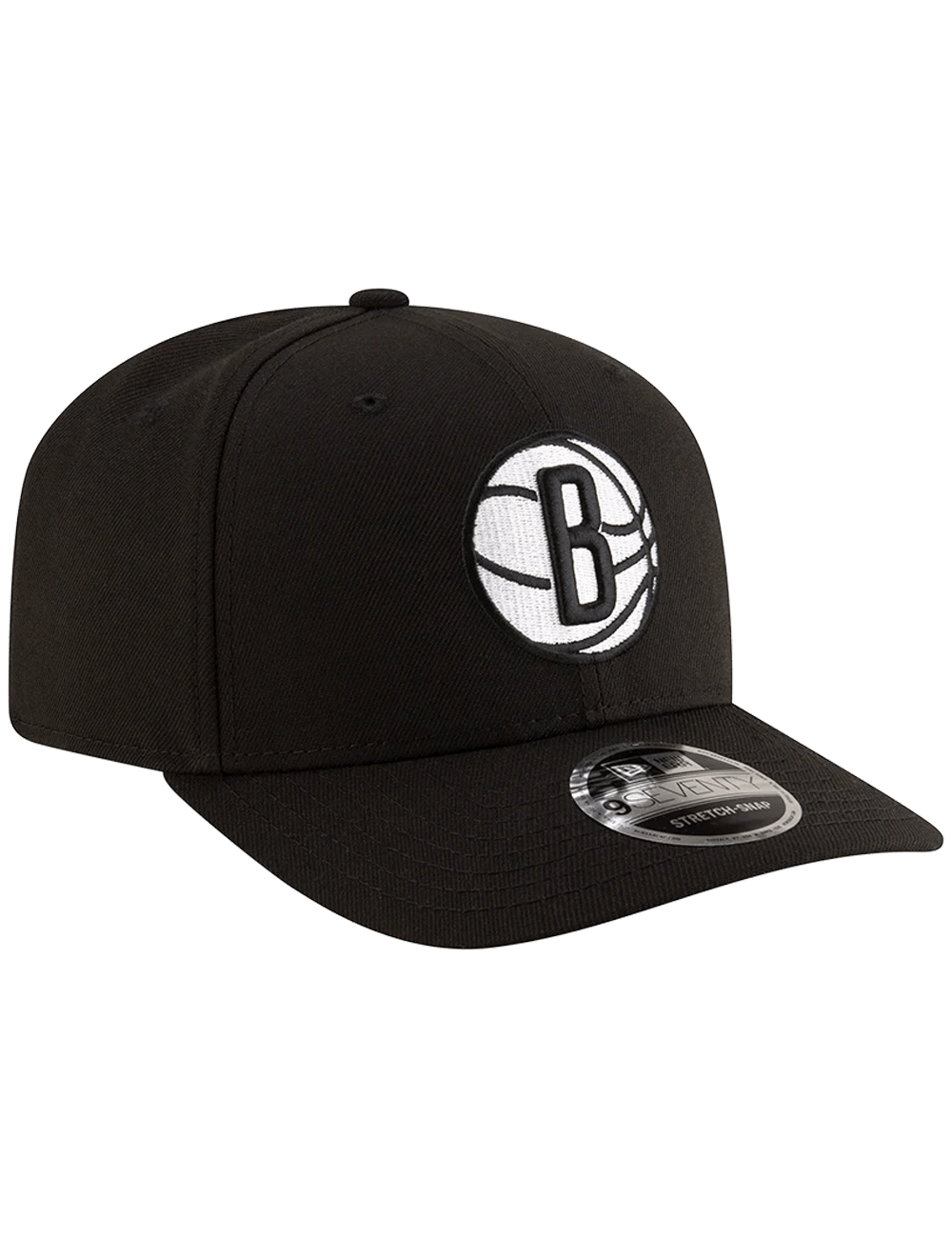 New Era Caps Brooklyn Nets New Era NBA Team 9SEVENTY Stretch-Snapback Hat - Black