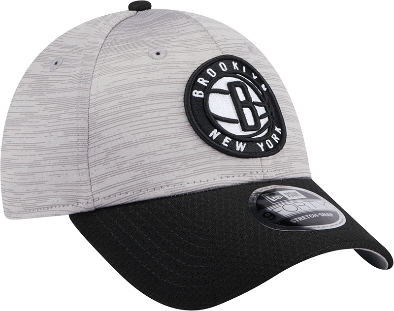 New Era Caps Brooklyn Nets New Era NBA Team Active Digi-Tech 9FORTY Snapback Hat - Graphite Grey