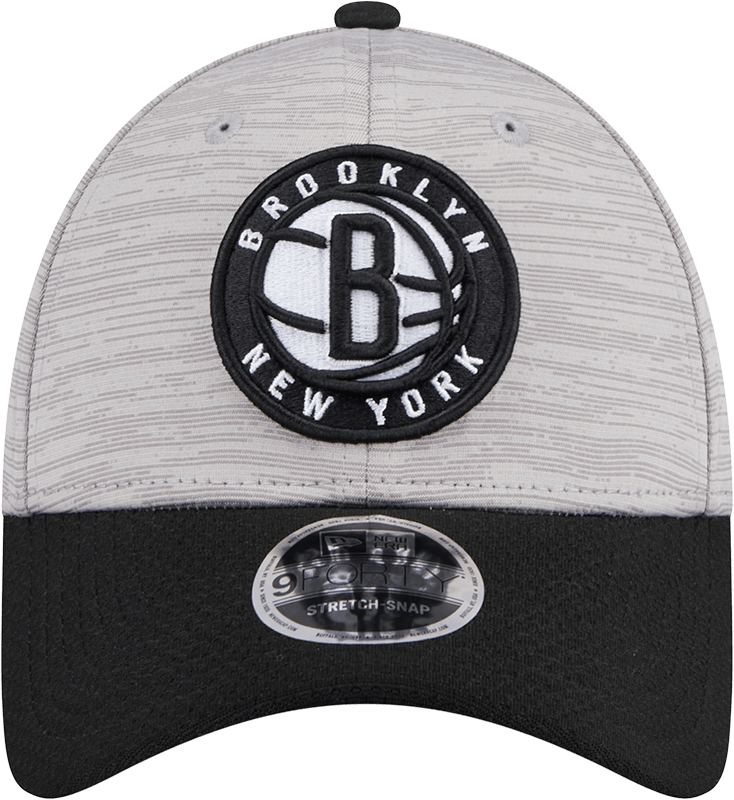 New Era Caps Brooklyn Nets New Era NBA Team Active Digi-Tech 9FORTY Snapback Hat - Graphite Grey