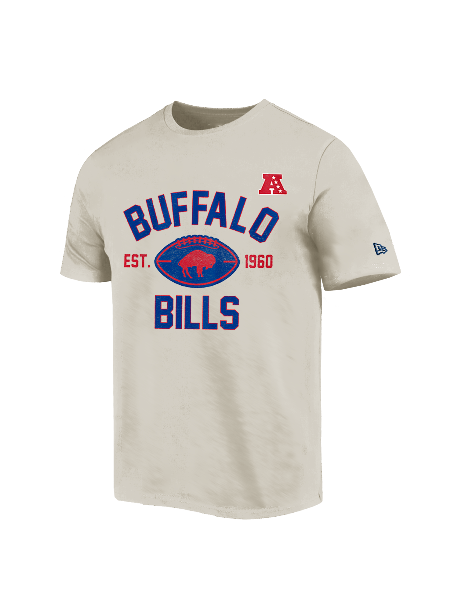 New Era T-Shirts Buffalo Bills New Era NFL 24 Sideline Historic T-Shirt - Stone