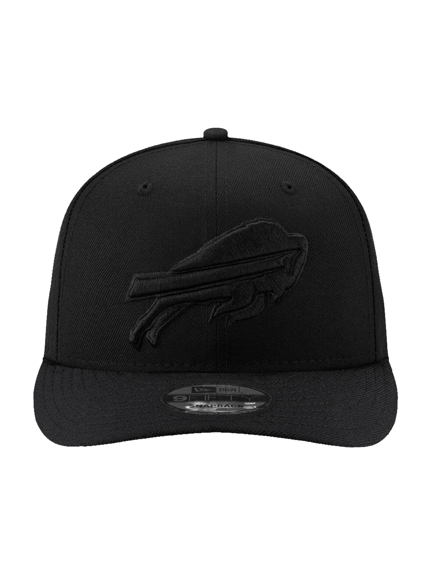 New Era Caps Buffalo Bills New Era NFL Black On Black Pre-Curved 9FIFTY Snapback Hat