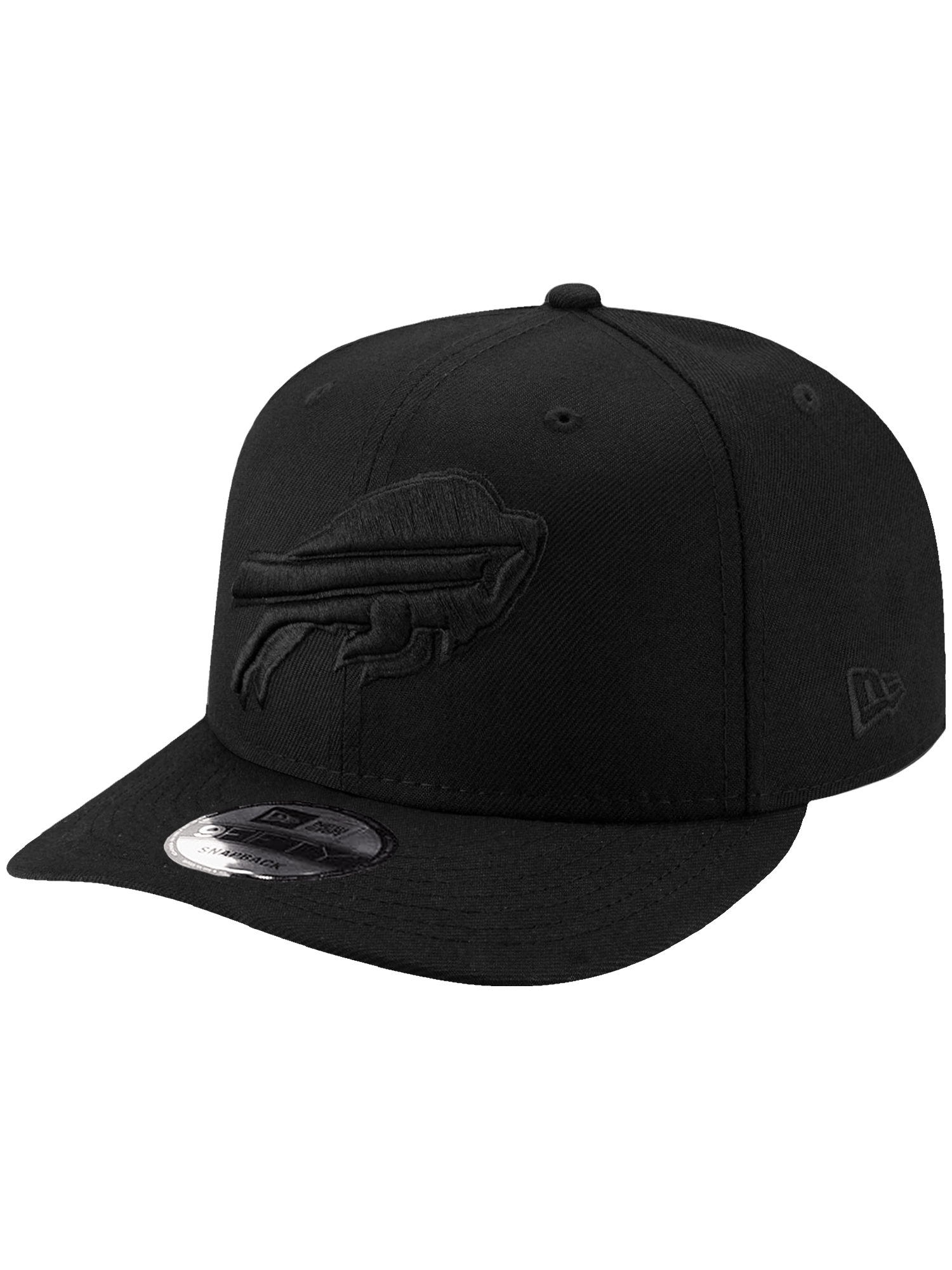 New Era Caps Buffalo Bills New Era NFL Black On Black Pre-Curved 9FIFTY Snapback Hat
