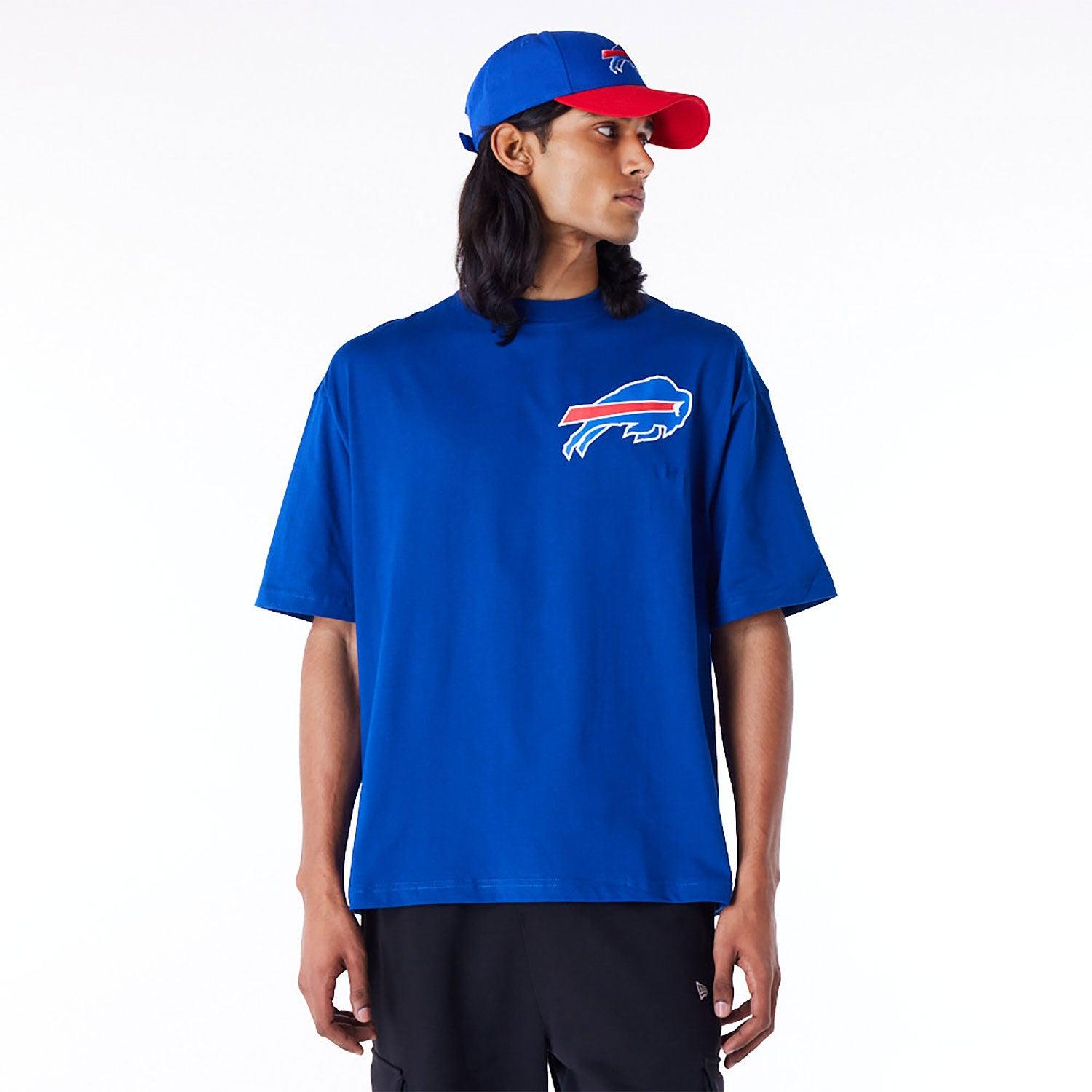 New Era T-Shirts Buffalo Bills New Era NFL Logo Select Oversized T-Shirt - Blue