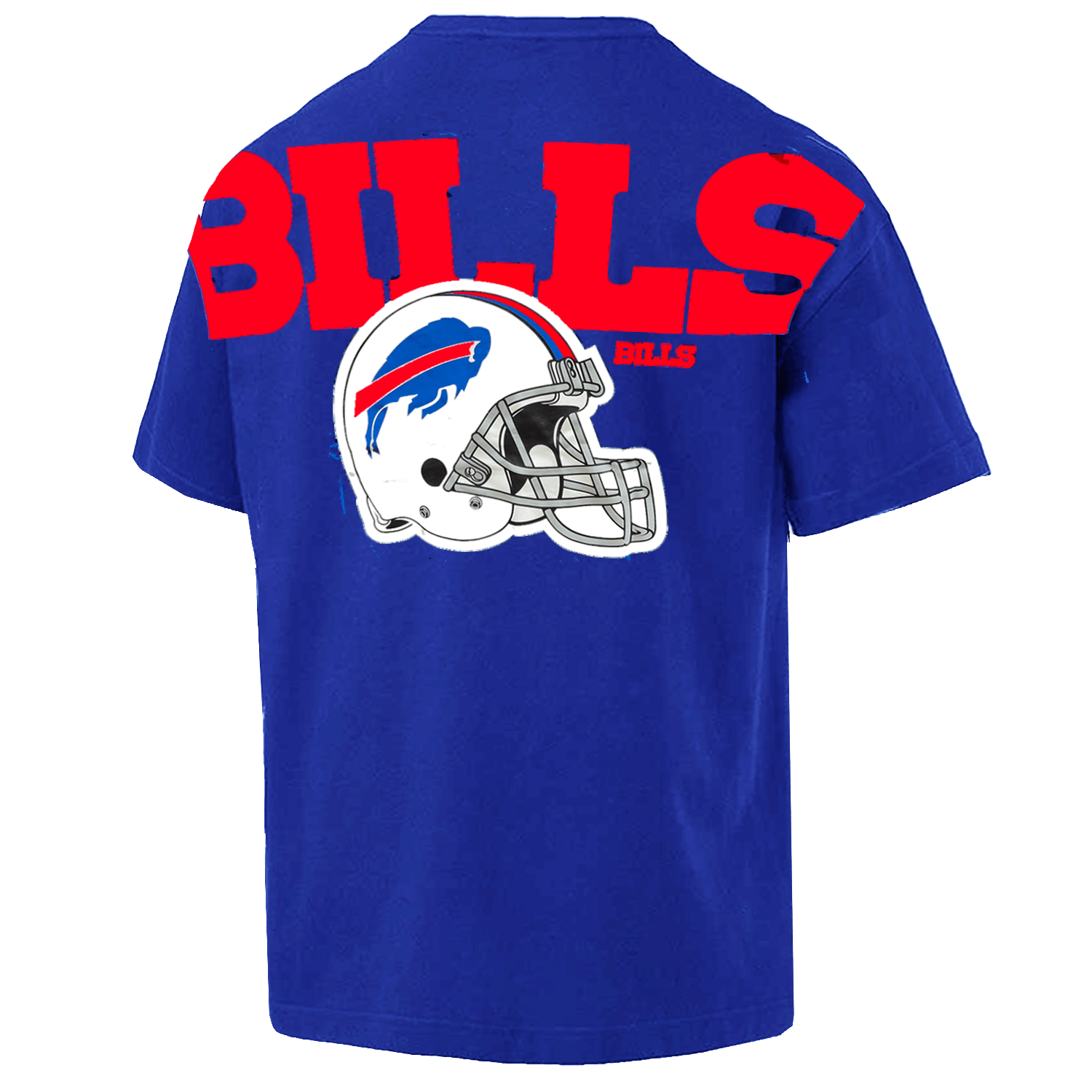 New Era T-Shirts Buffalo Bills New Era NFL Logo Select Oversized T-Shirt - Blue