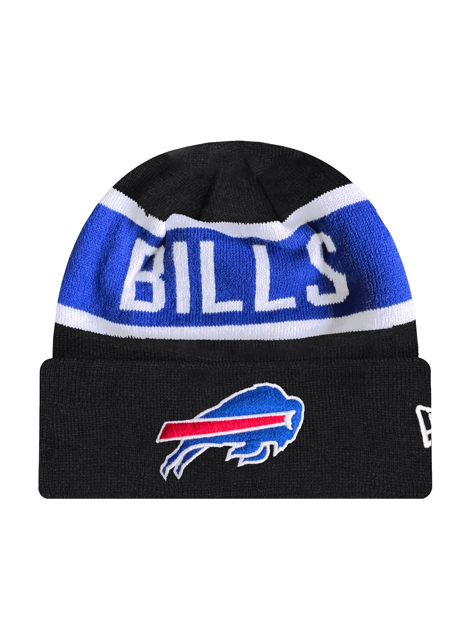 New Era Beanies Buffalo Bills New Era NFL Team Spell Pomless Knit Beanie - Black