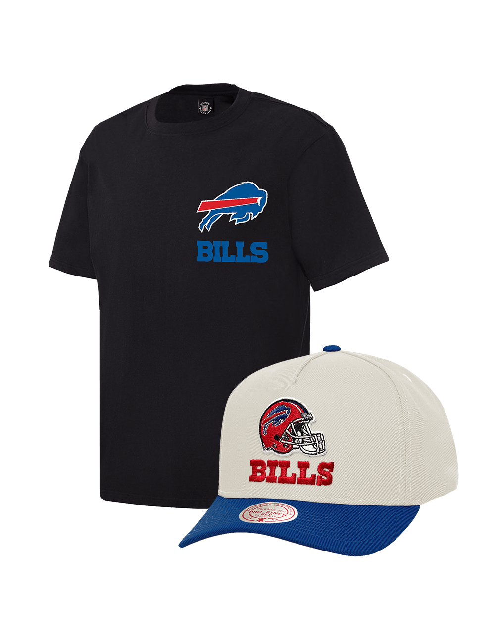 US Sports HQ Bundles Buffalo Bills NFL T-Shirt & Hat Bundle