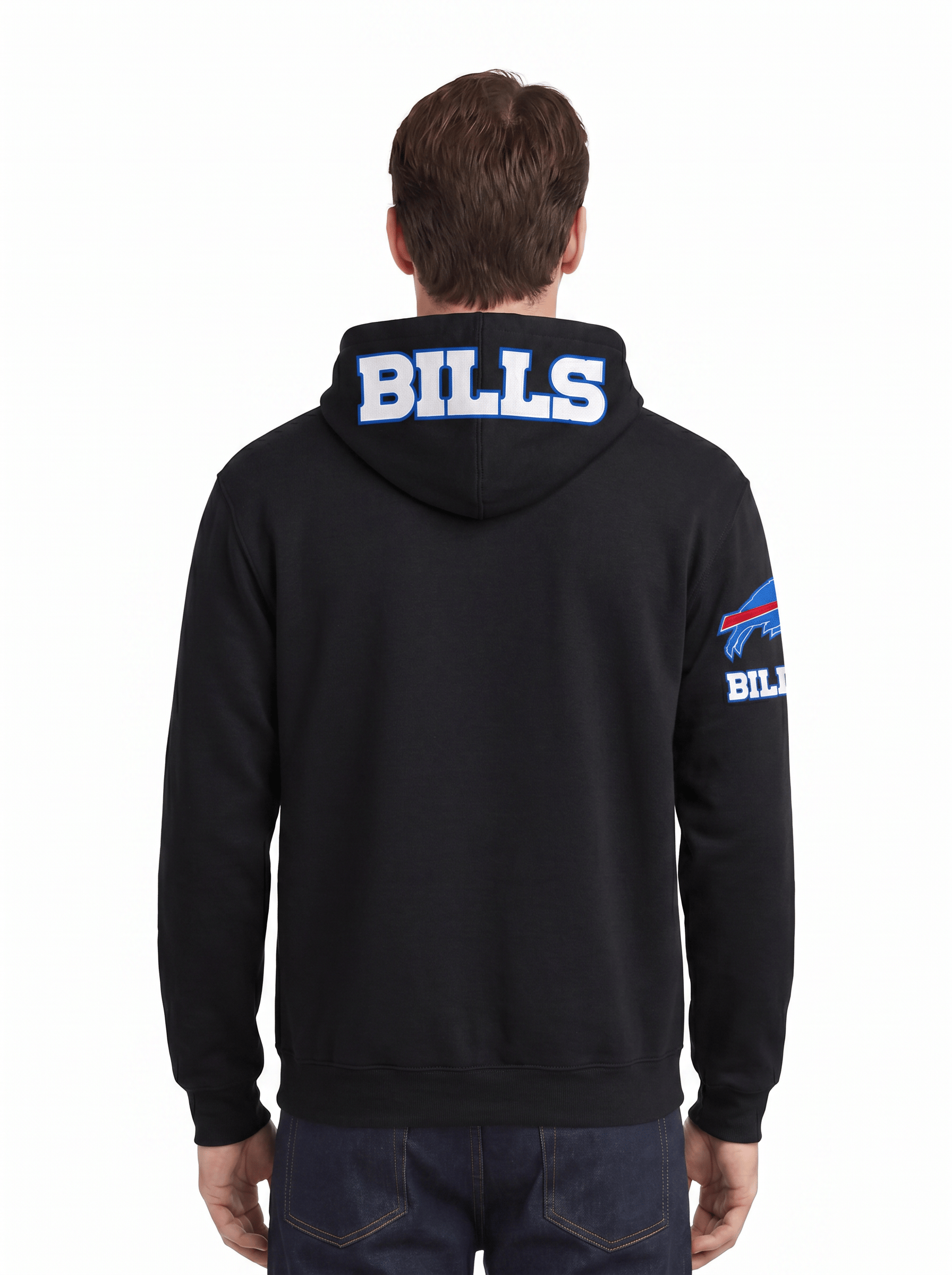 Pro Standard Jumpers Buffalo Bills Pro Standard NFL Team Chenille Flex Hoodie Jumper - Black