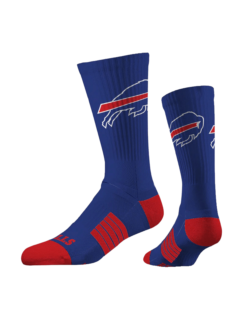 Strideline Socks Large (9-12 US) Buffalo Bills Strideline NFL Team Premier Flex-Stretch Crew Socks