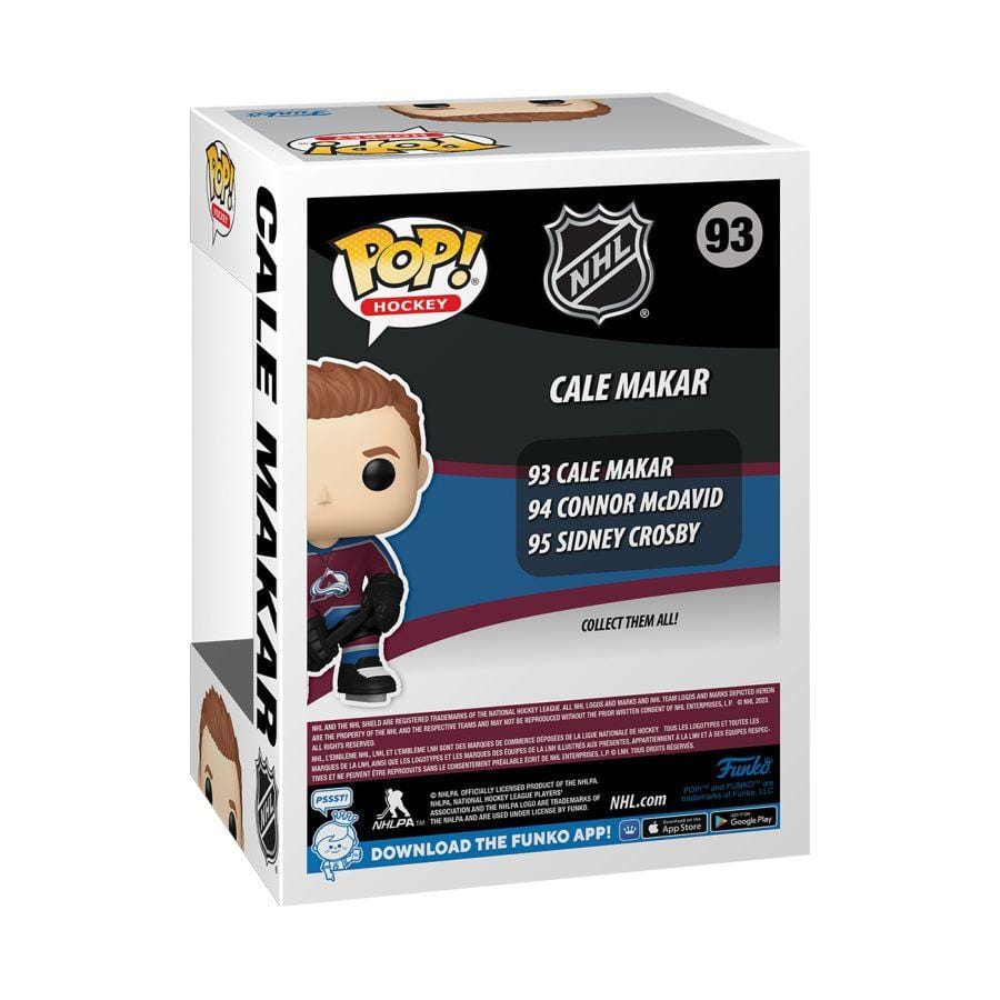 Funko Figures Cale Makar Colorado Avalanche Funko NHL Pop Vinyl Figure