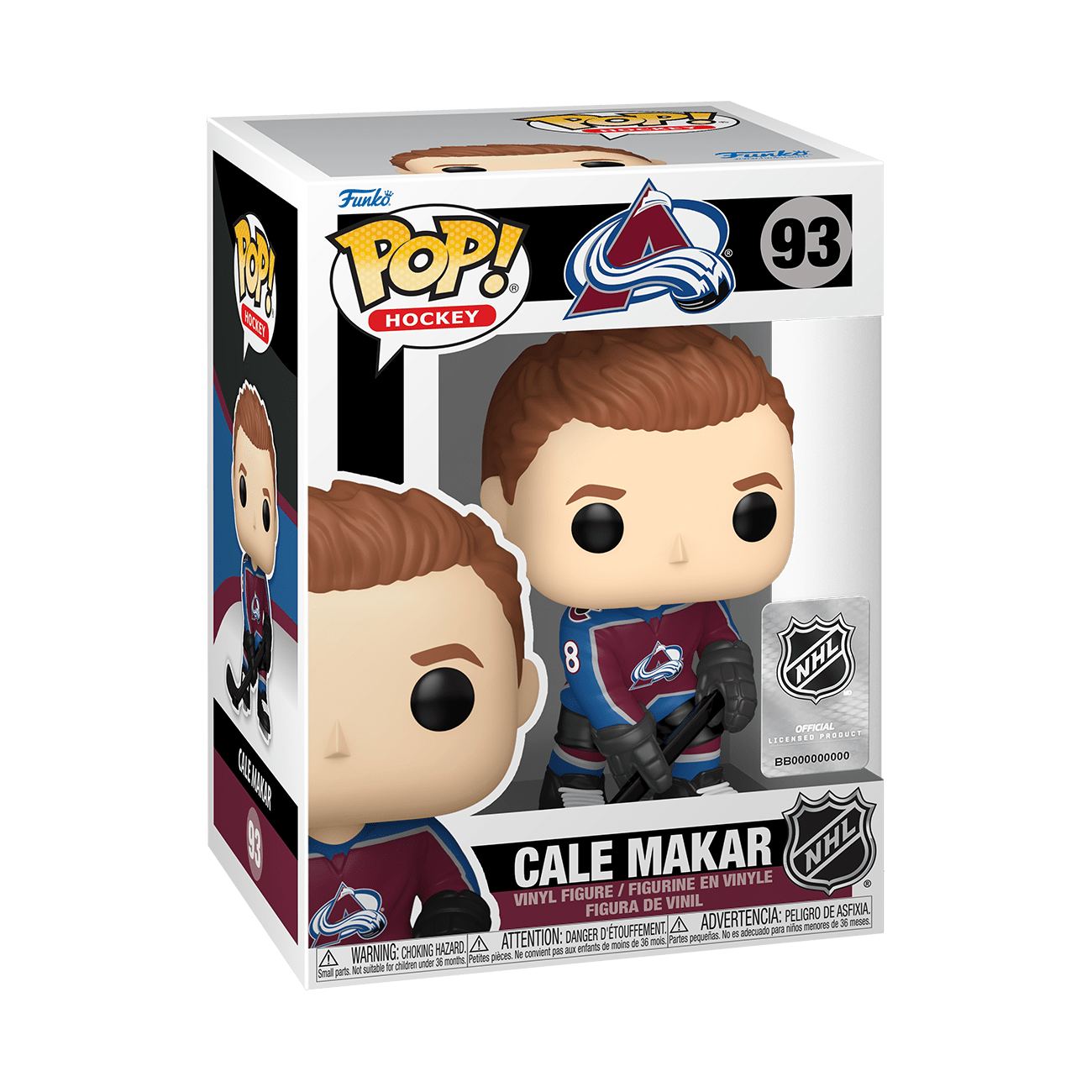 Funko Figures Cale Makar Colorado Avalanche Funko NHL Pop Vinyl Figure