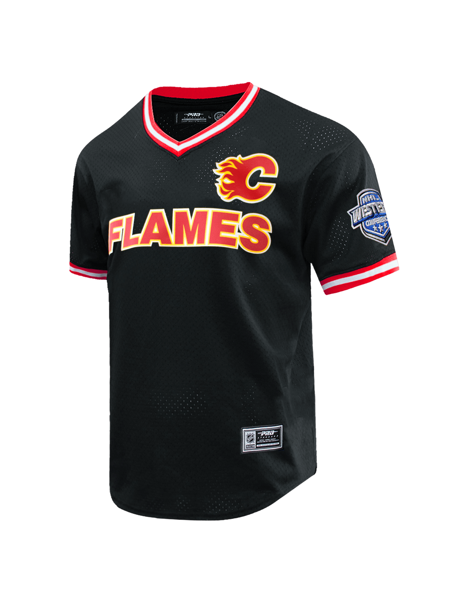 Pro Standard T-Shirts Calgary Flames Pro Standard NHL Team Mesh Short Sleeve - Black