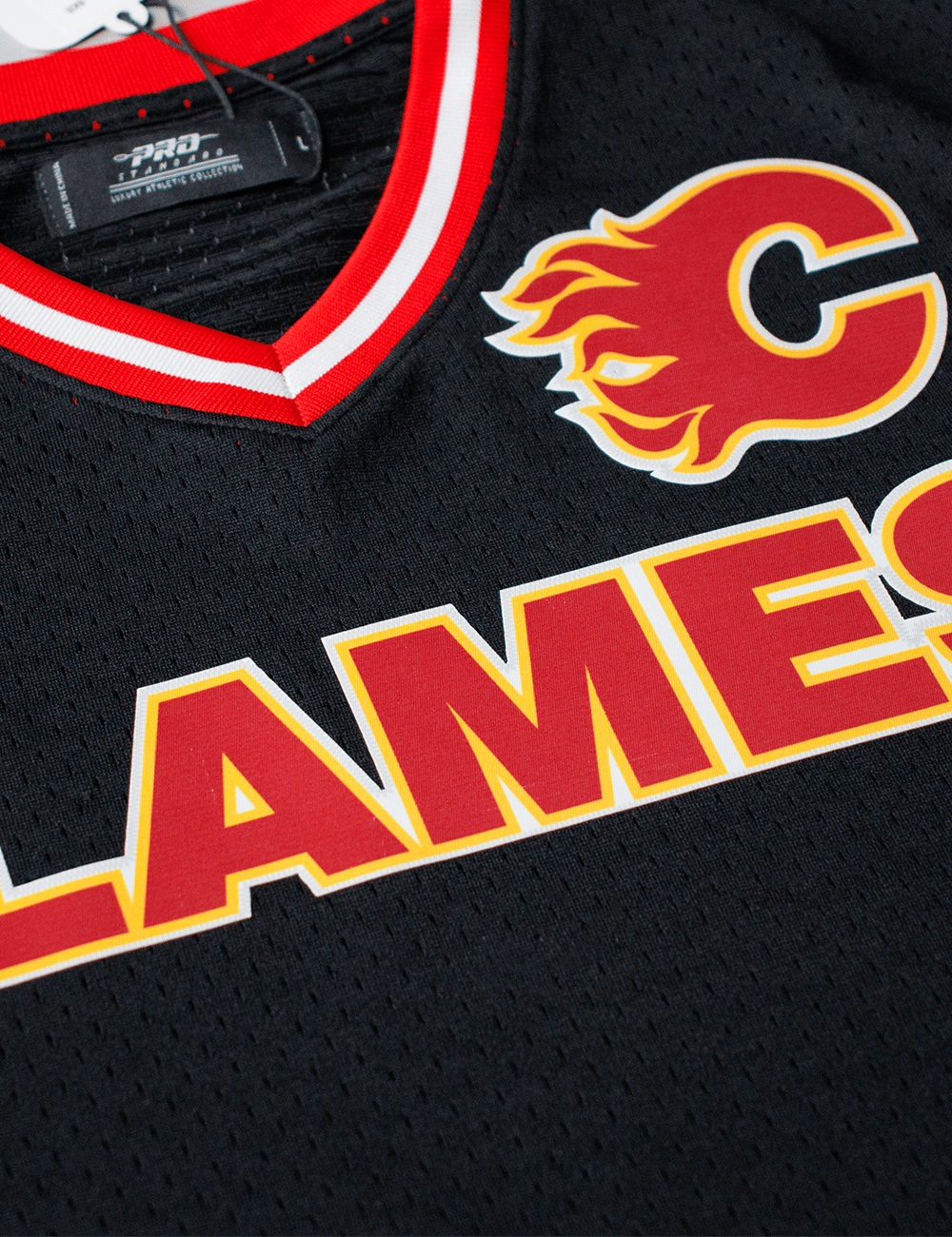 Pro Standard T-Shirts Calgary Flames Pro Standard NHL Team Mesh Short Sleeve - Black