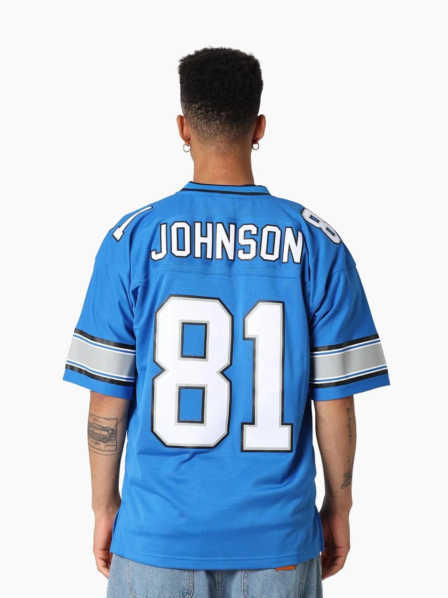 Mitchell And Ness Jerseys Calvin Johnson Detroit Lions Mitchell & Ness NFL 2007 Legacy Jersey - Blue