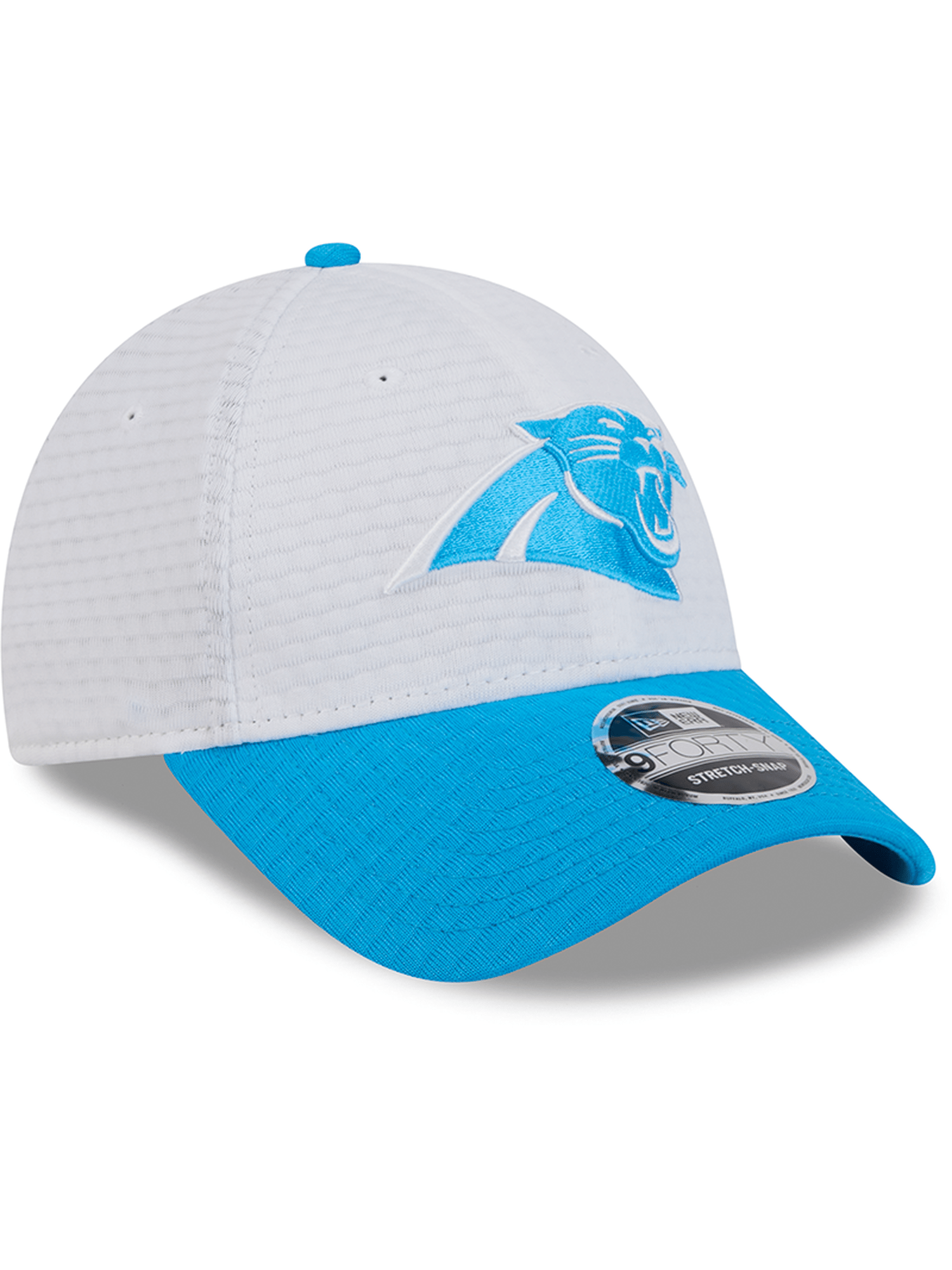 New Era Caps Carolina Panthers New Era NFL 24 Training 9FORTY Stretch-Snapback Hat - White