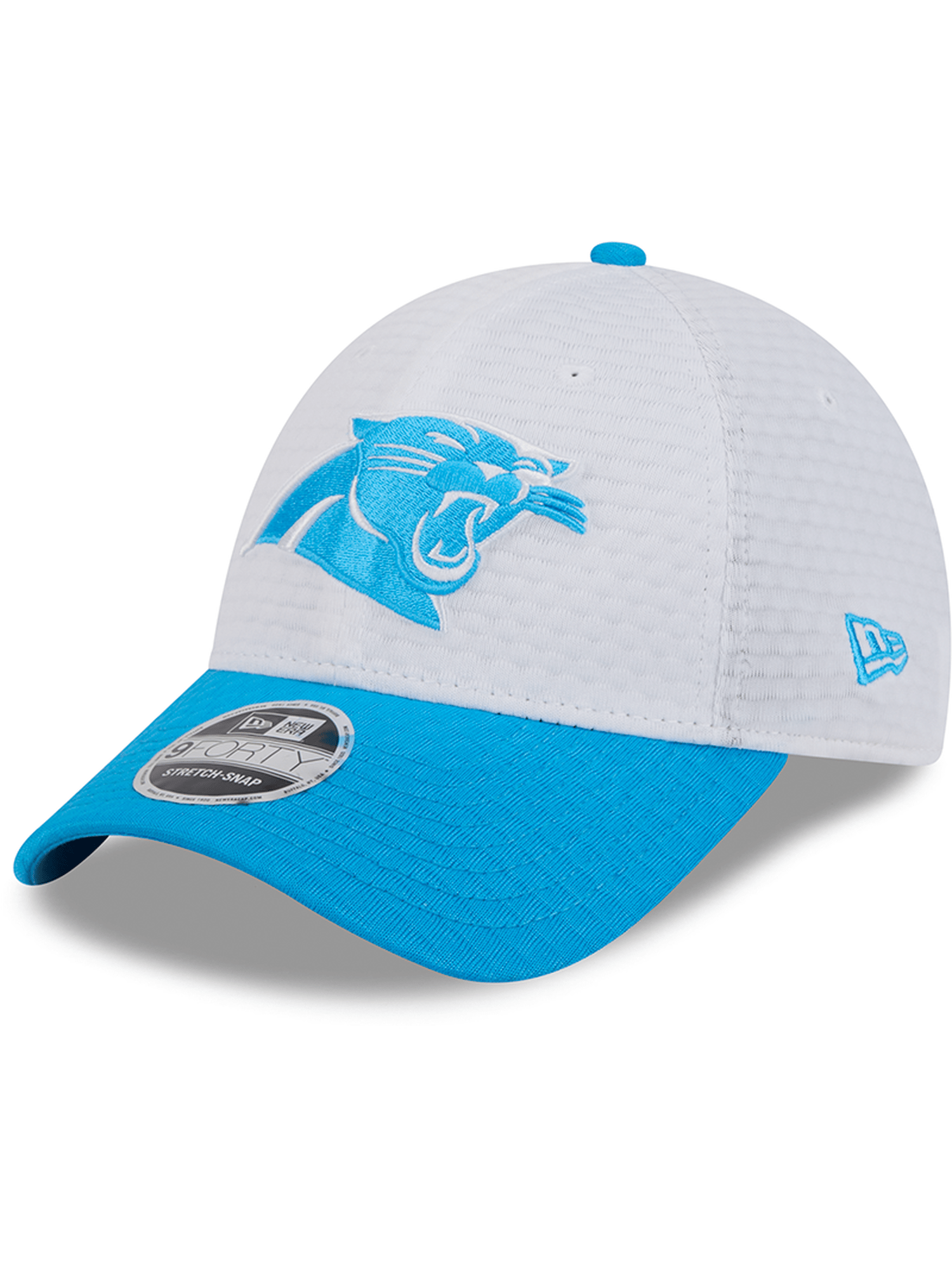 New Era Caps Carolina Panthers New Era NFL 24 Training 9FORTY Stretch-Snapback Hat - White