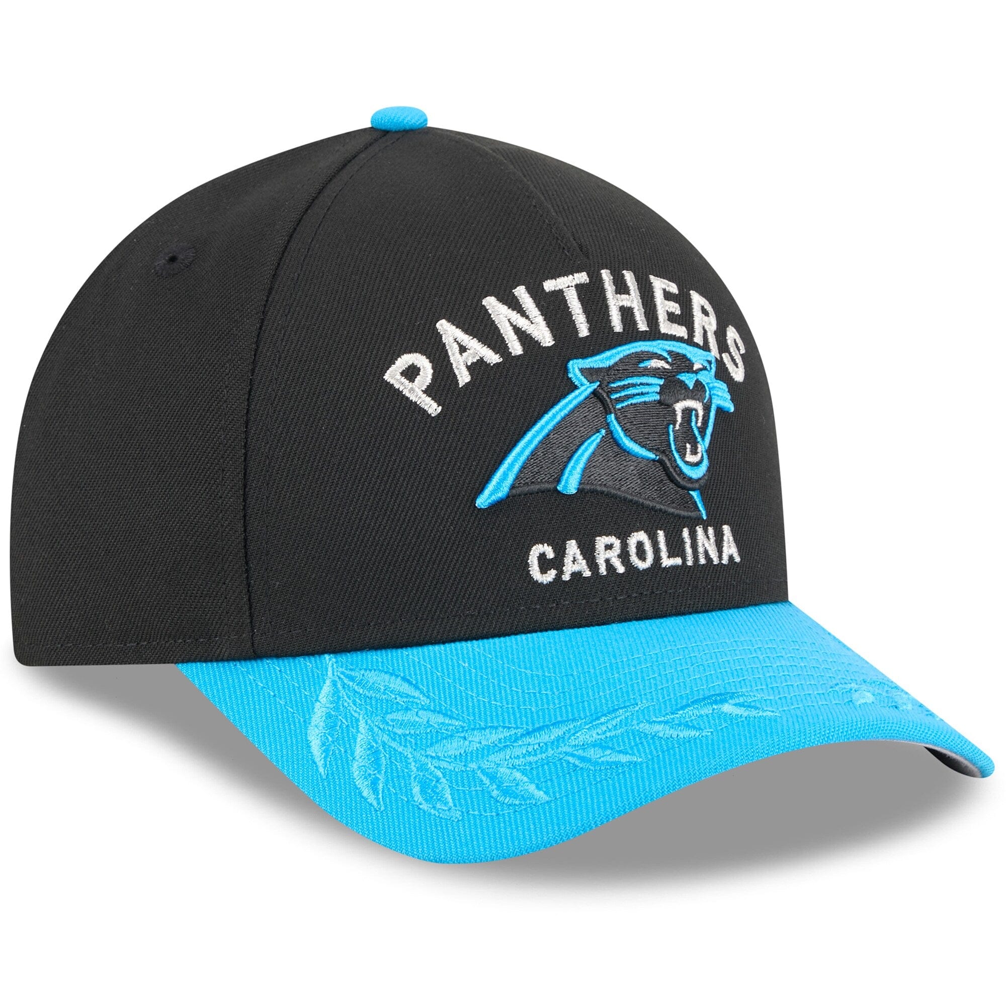 New Era Caps Carolina Panthers New Era NFL 25 Draft 9FORTY M-Crown Snapback Hat - Black
