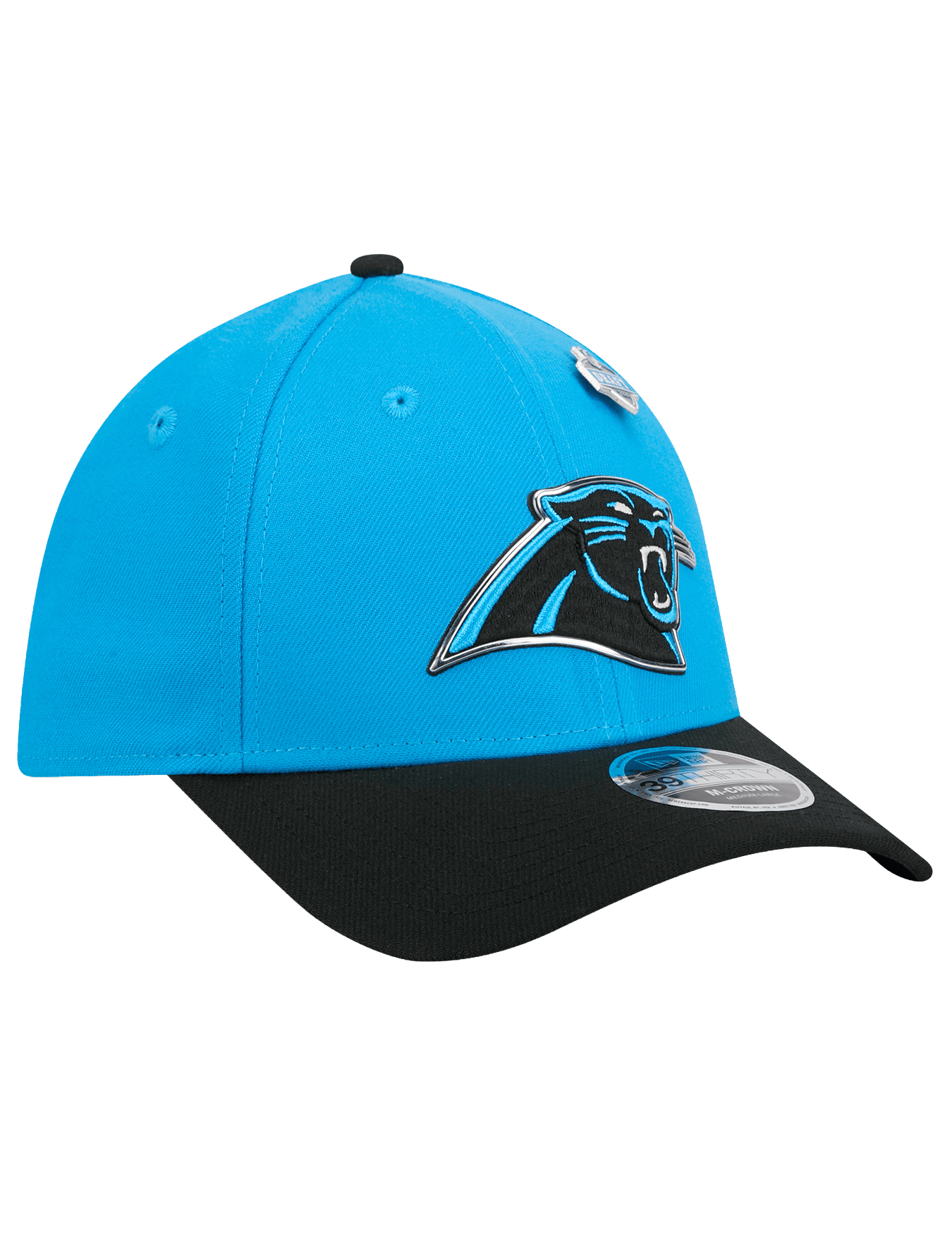 New Era Caps M/L Carolina Panthers New Era NFL Draft 26 39THIRTY M-Crown Stretch-Fit Hat