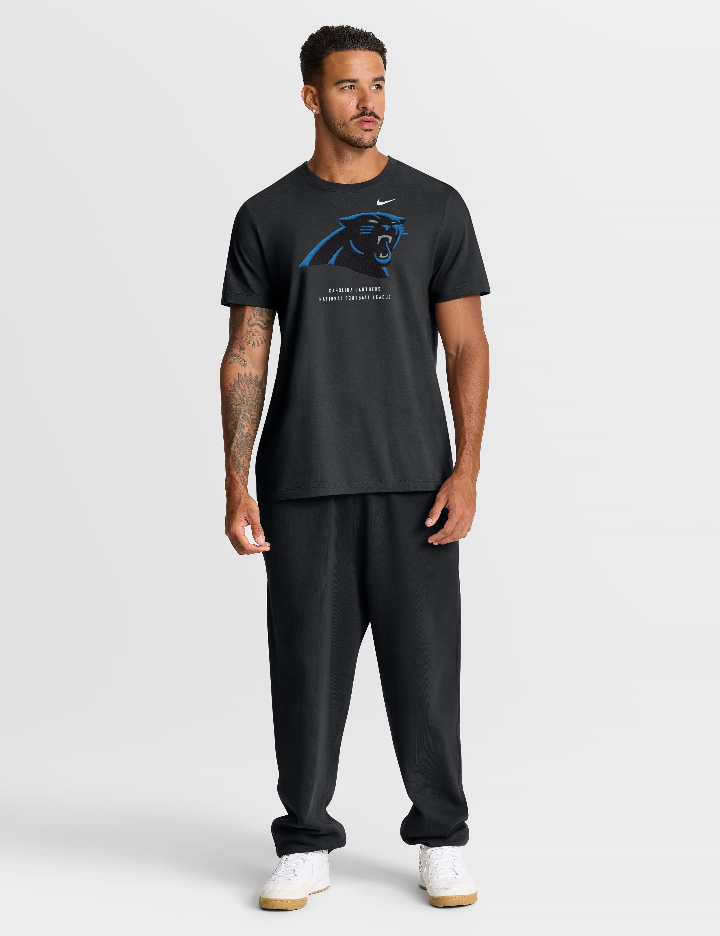 Nike T-Shirts Carolina Panthers Nike NFL Property Of Cotton T-Shirt - Black
