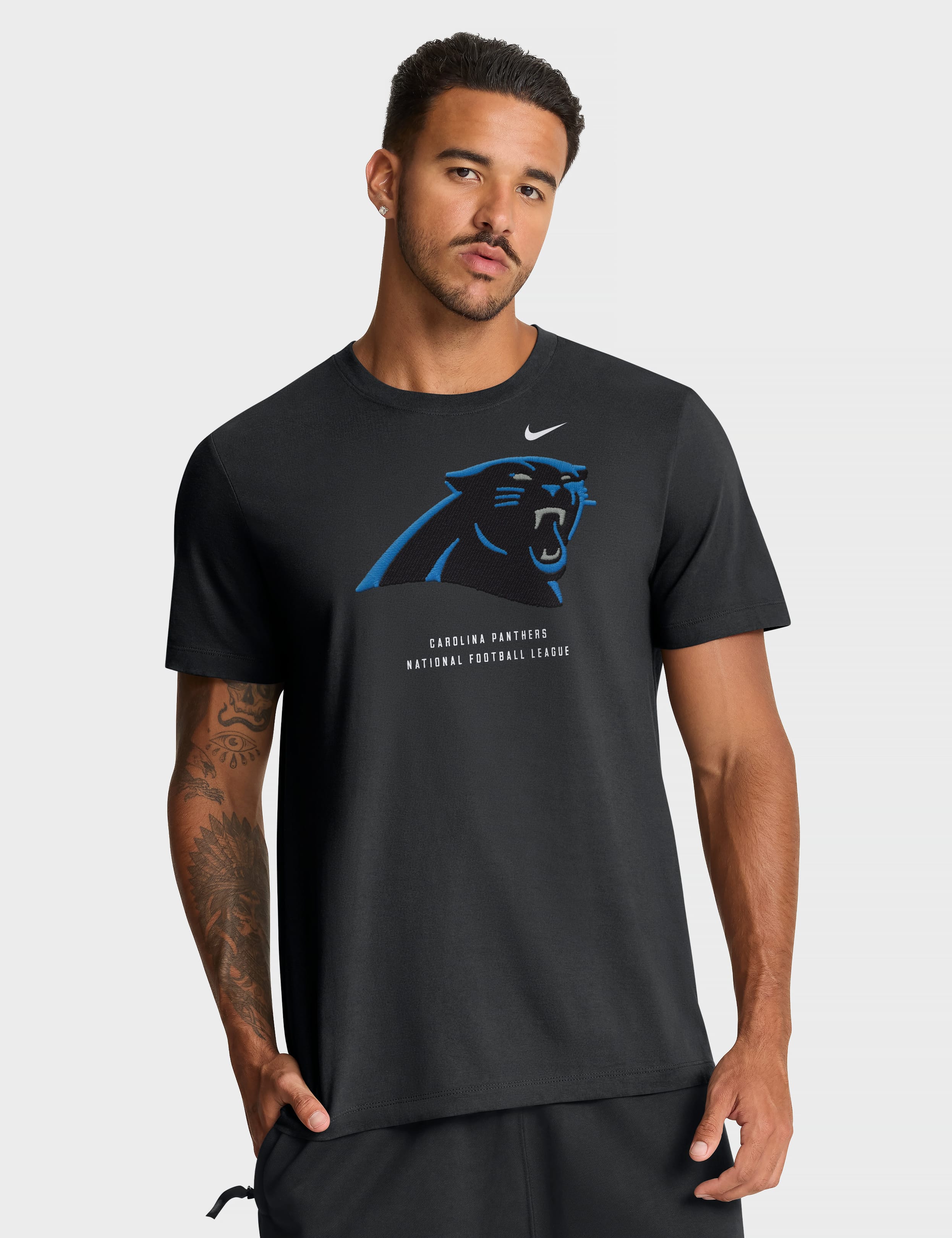 Nike T-Shirts Carolina Panthers Nike NFL Property Of Cotton T-Shirt - Black