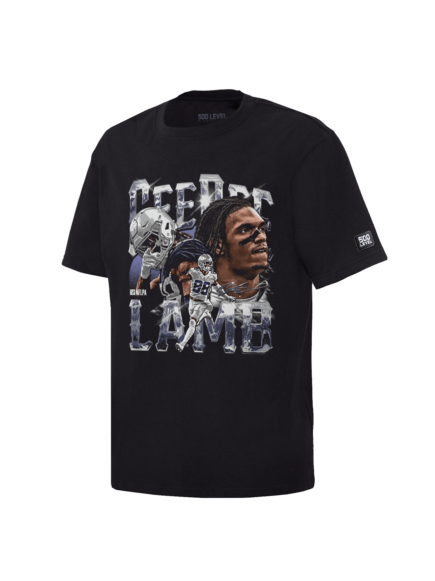 500 Level T-Shirts CeeDee Lamb Dallas Cowboys 500 Level NFL Homage T-Shirt - Black
