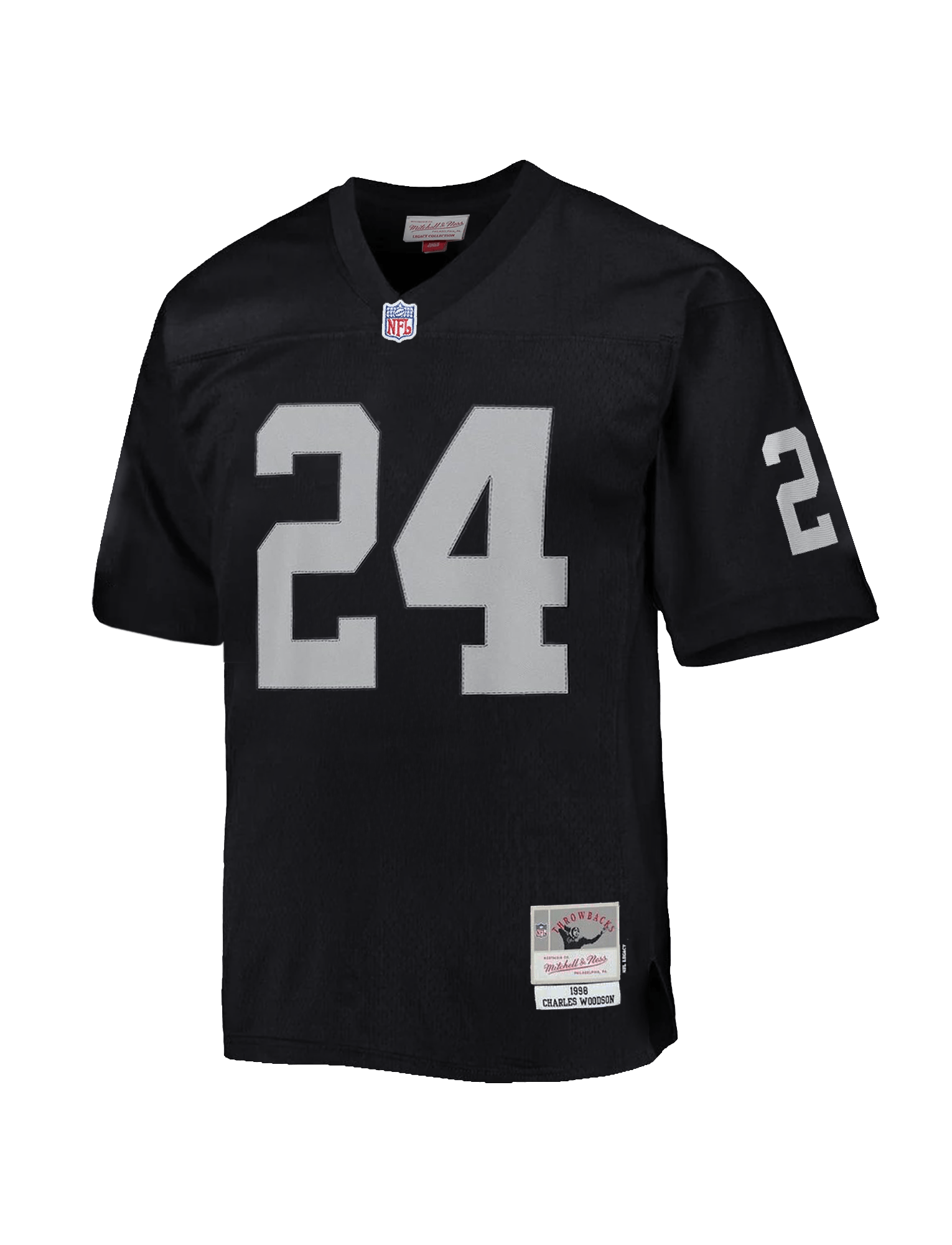 Mitchell And Ness Jerseys Charles Woodson Las Vegas Raiders Mitchell & Ness NFL 98 Road Legacy Jersey - Black