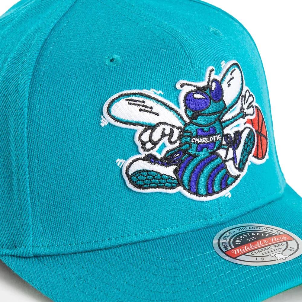 Mitchell And Ness Caps Charlotte Hornets Mitchell & Ness NBA HWC Classic Red Snapback Hat - Teal