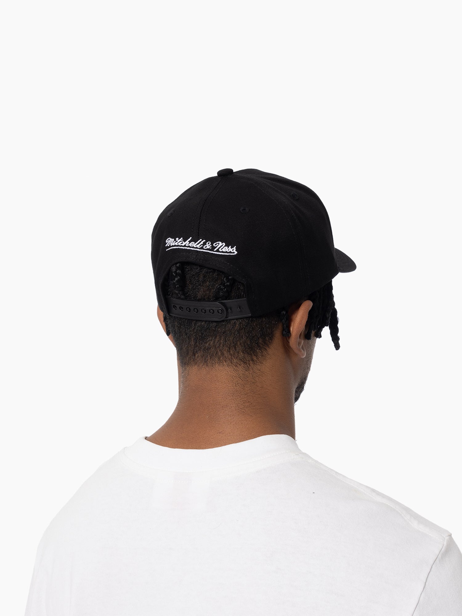 Mitchell And Ness Caps Charlotte Hornets Mitchell & Ness NBA HWC Pro Pinch Snapback Hat - Black