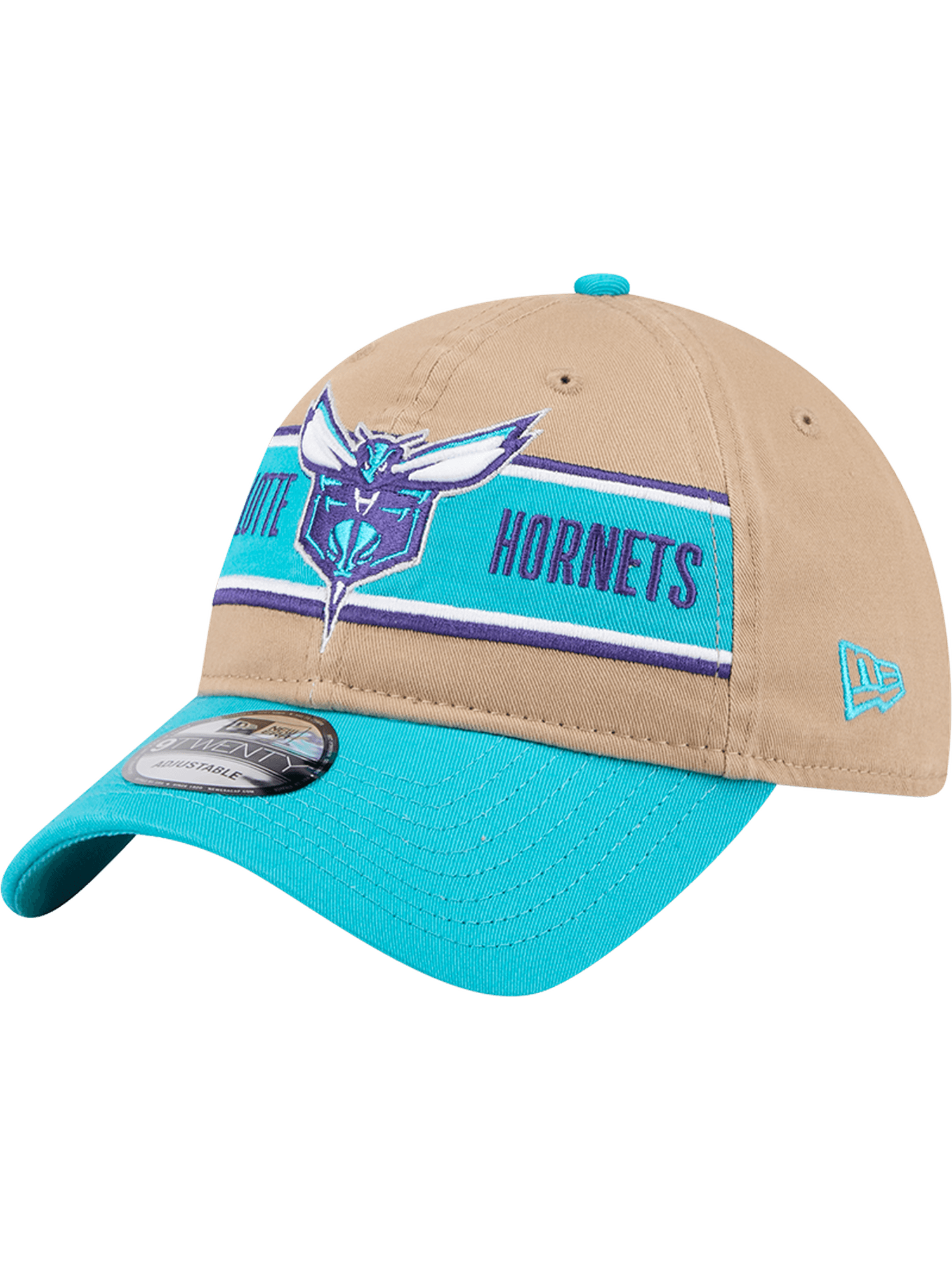 New Era Caps Charlotte Hornets New Era NBA 24 Draft 9TWENTY Strapback Hat - Tan