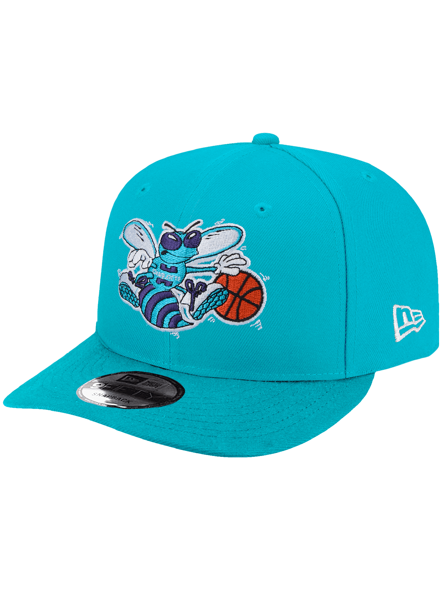 New Era Caps Charlotte Hornets New Era NBA HWC 9FIFTY Pre-Curved Snapback Hat - Turqoise