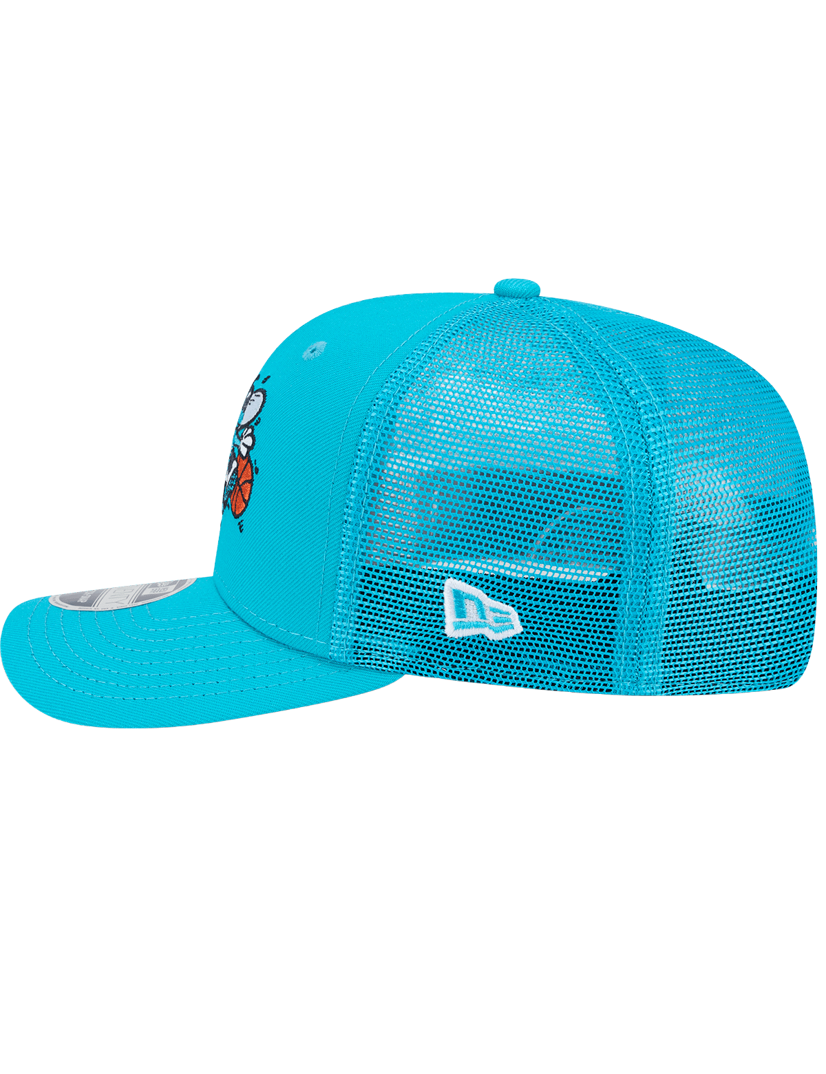 New Era Caps Charlotte Hornets New Era NBA HWC 9SEVENTY Trucker Stretch Snapback Hat - Turqoise