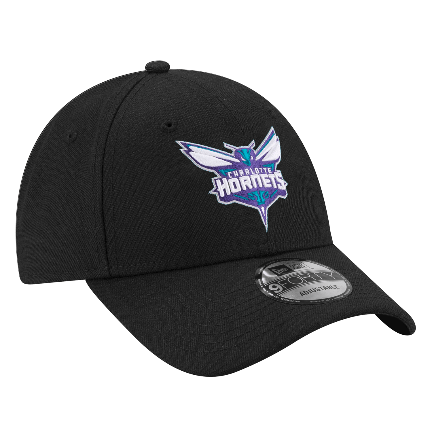 New Era Caps Charlotte Hornets New Era NBA Team 9FORTY Snapback Hat - Black