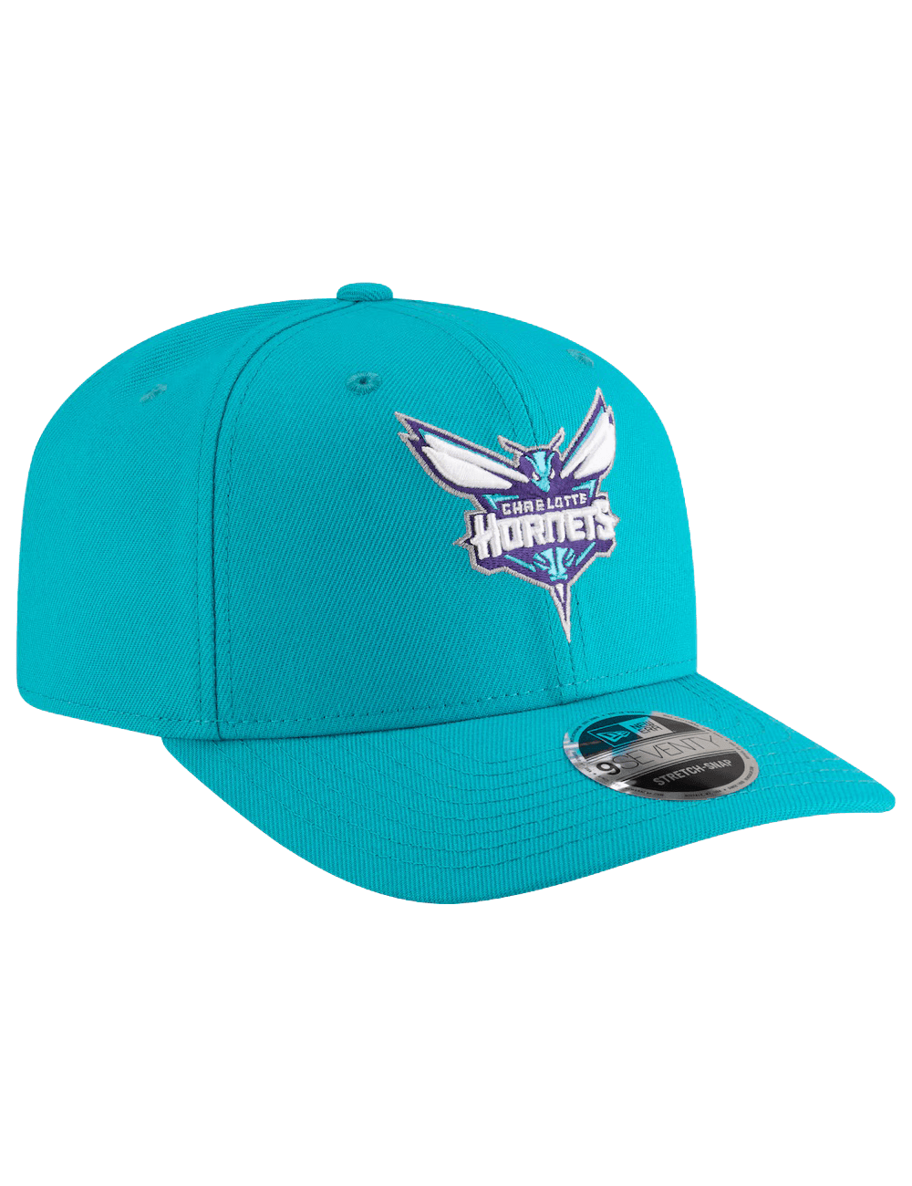 New Era Caps Charlotte Hornets New Era NBA Team 9SEVENTY Stretch-Snapback Hat - Aqua