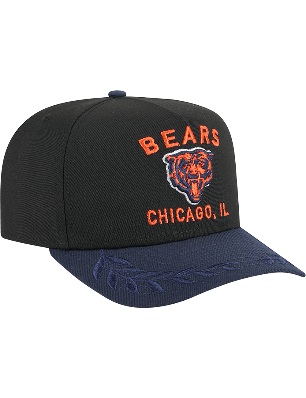 New Era Caps Chicago Bears New Era NFL 25 Draft Pre-Curved 9FIFTY A-Frame Snapback Hat - Black