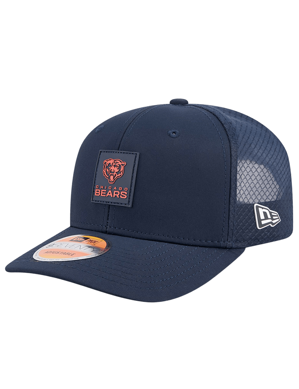 New Era Caps Chicago Bears New Era NFL 25 Sideline 9SEVENTY Stretch-Snapback Hat - Navy