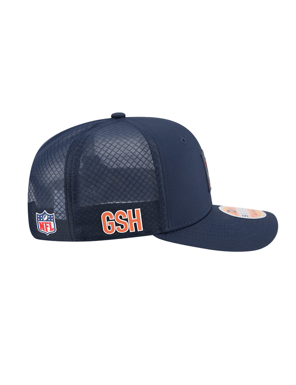 New Era Caps Chicago Bears New Era NFL 25 Sideline 9SEVENTY Stretch-Snapback Hat - Navy