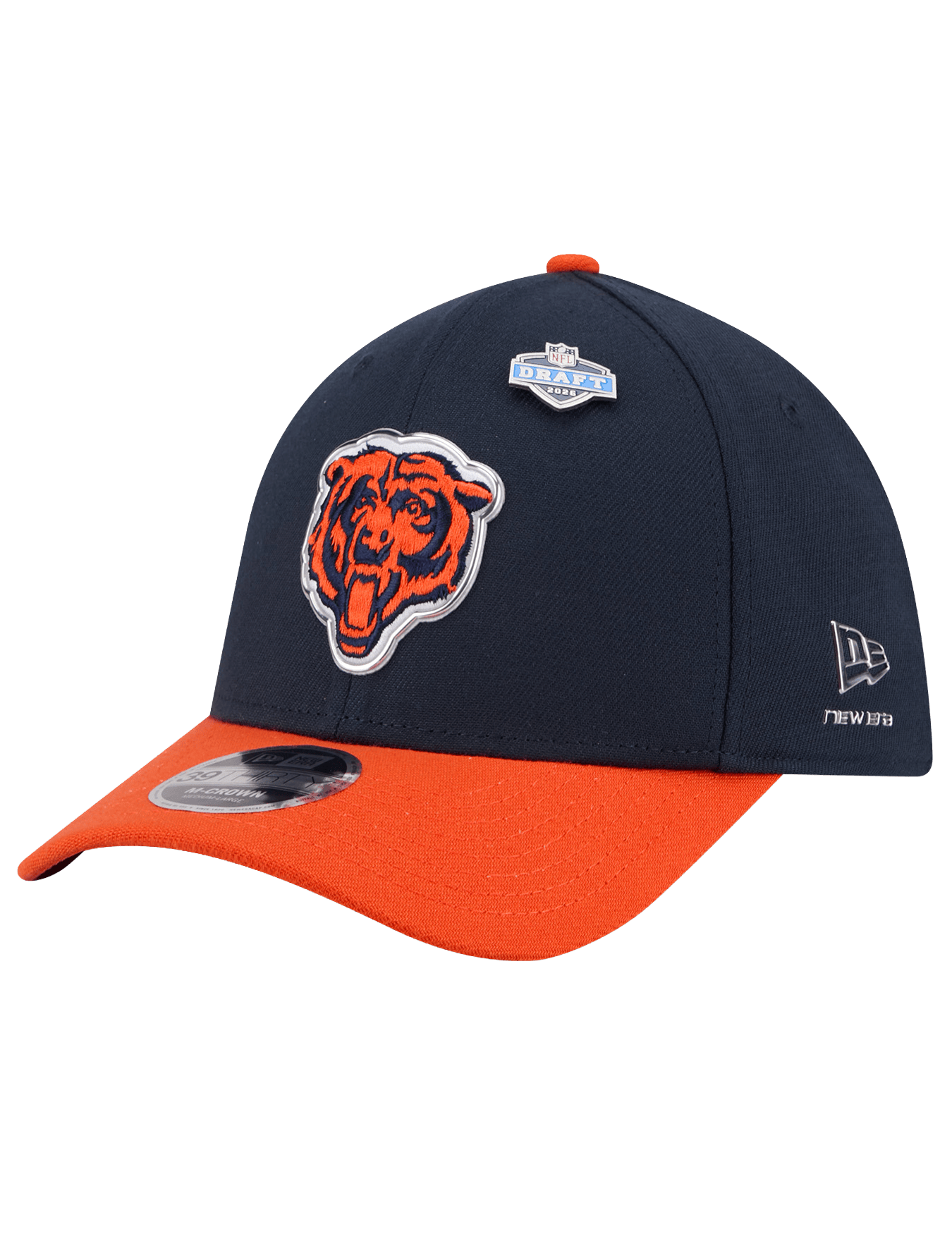 New Era Caps Chicago Bears New Era NFL Draft 26 39THIRTY M-Crown Stretch-Fit Hat
