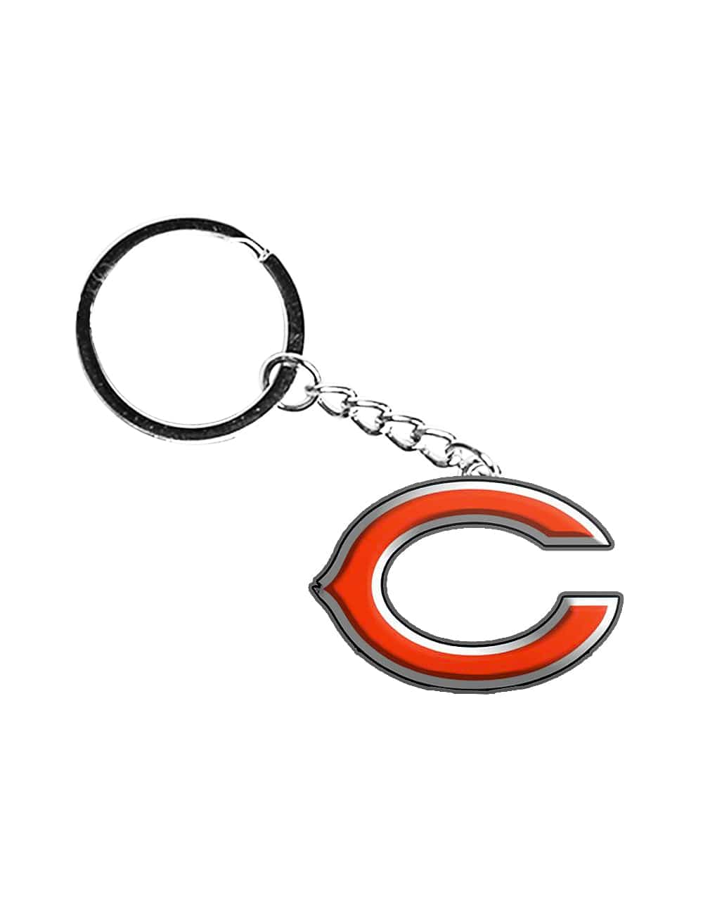 NFL Branded Accessories Chicago Bears NFL Team Logo Steel Keyring