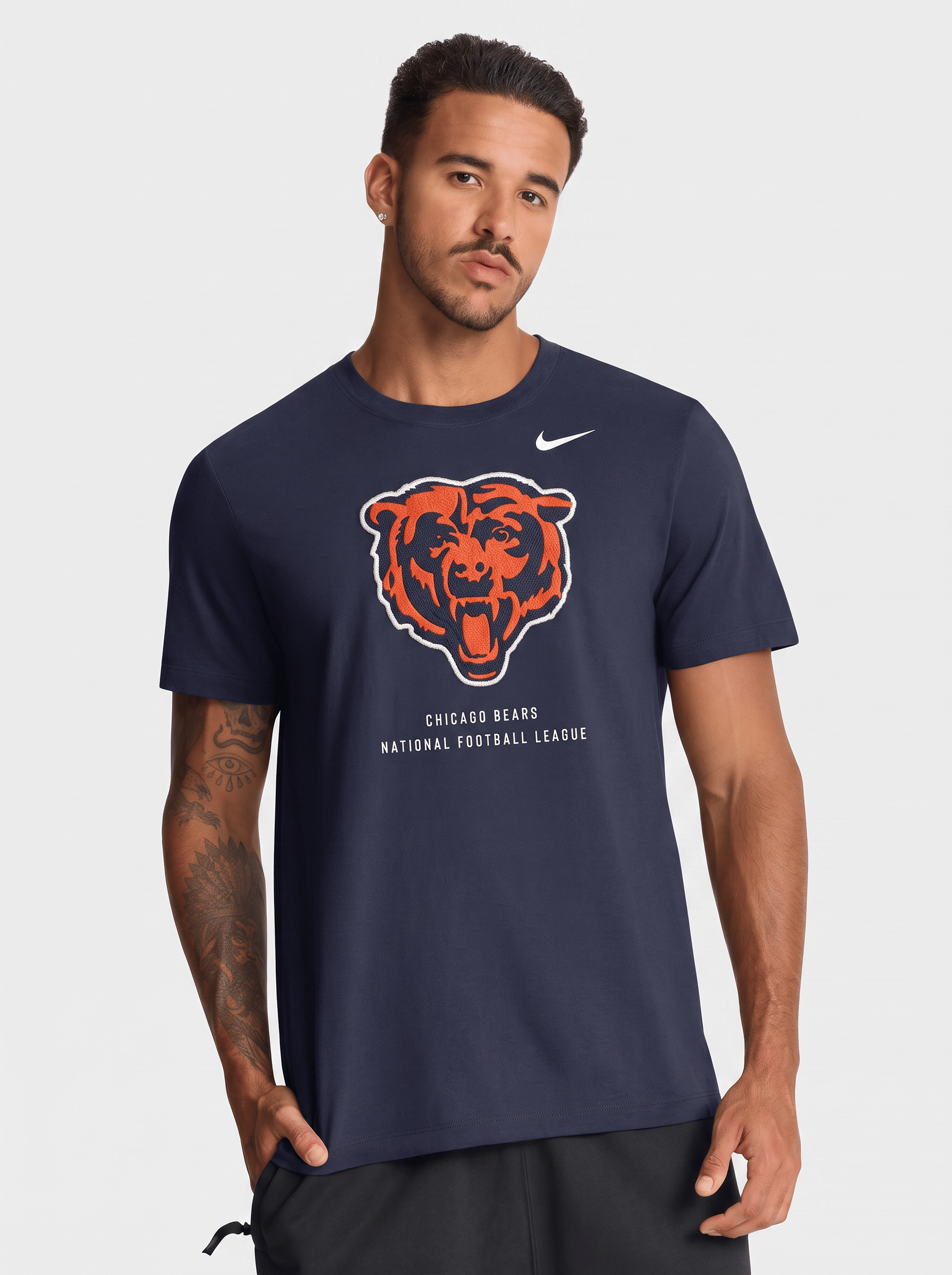 Nike T-Shirts Chicago Bears Nike NFL Property Of Cotton T-Shirt - Navy