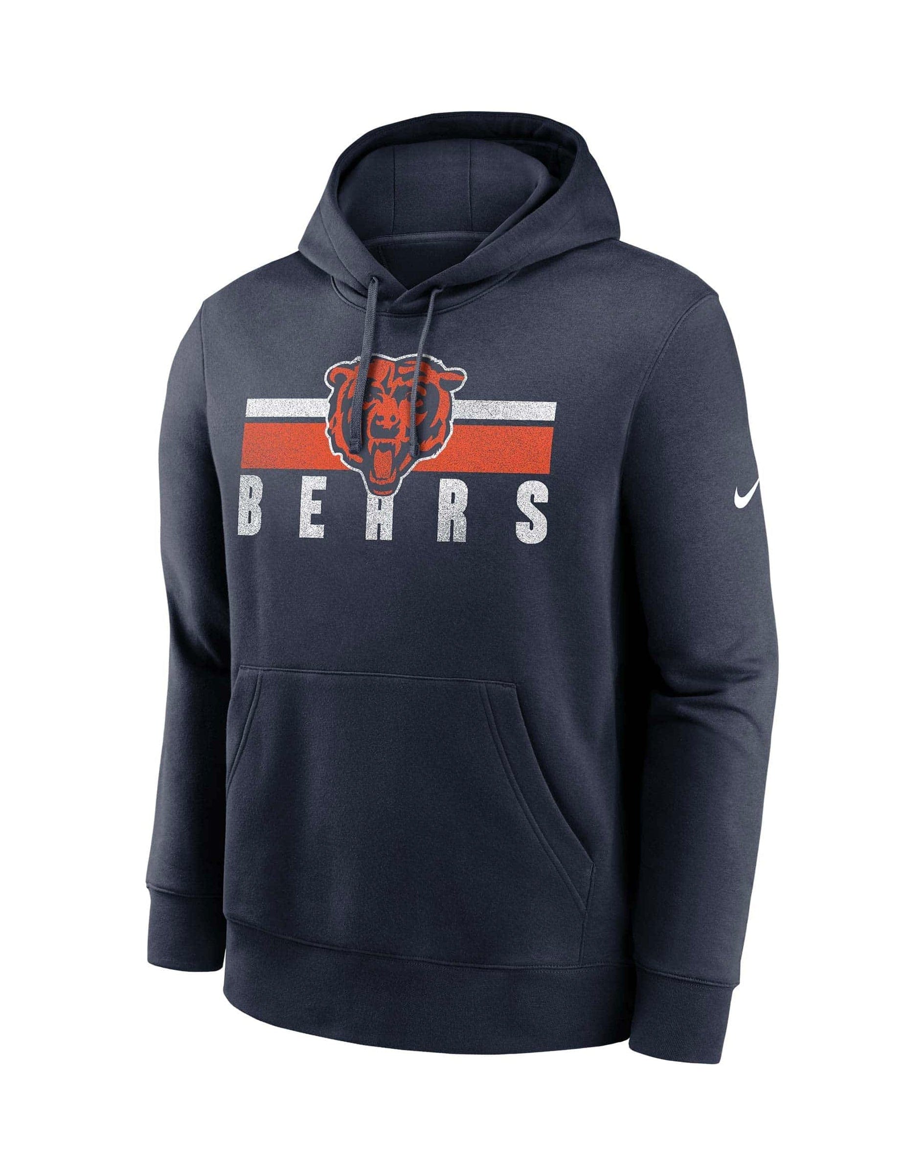 Nike Jumpers Chicago Bears Nike NFL Team Stripes Hoodie Jumper - Navy