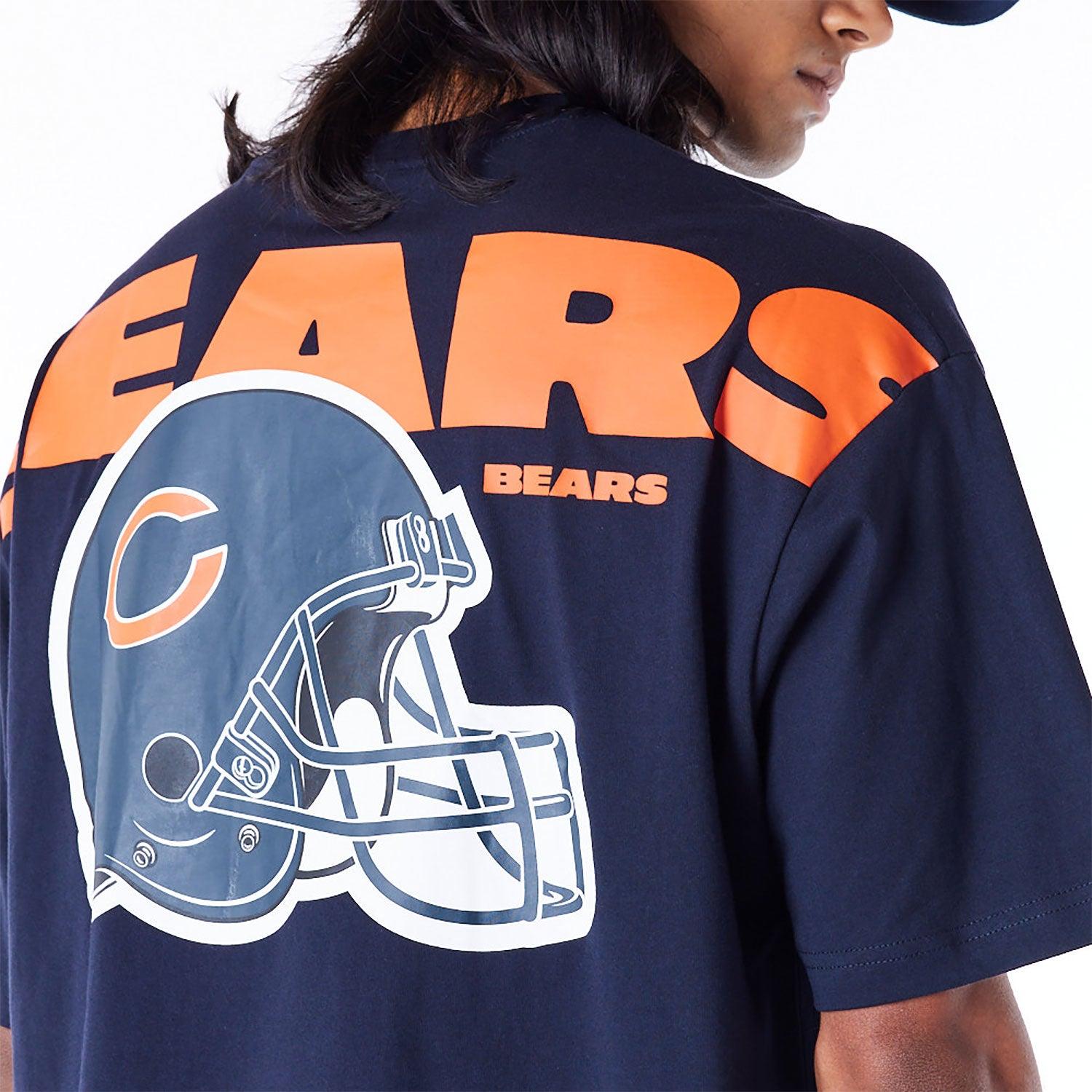 Chicago Bears New Era NFL Logo Select Oversized T-Shirt - Navy