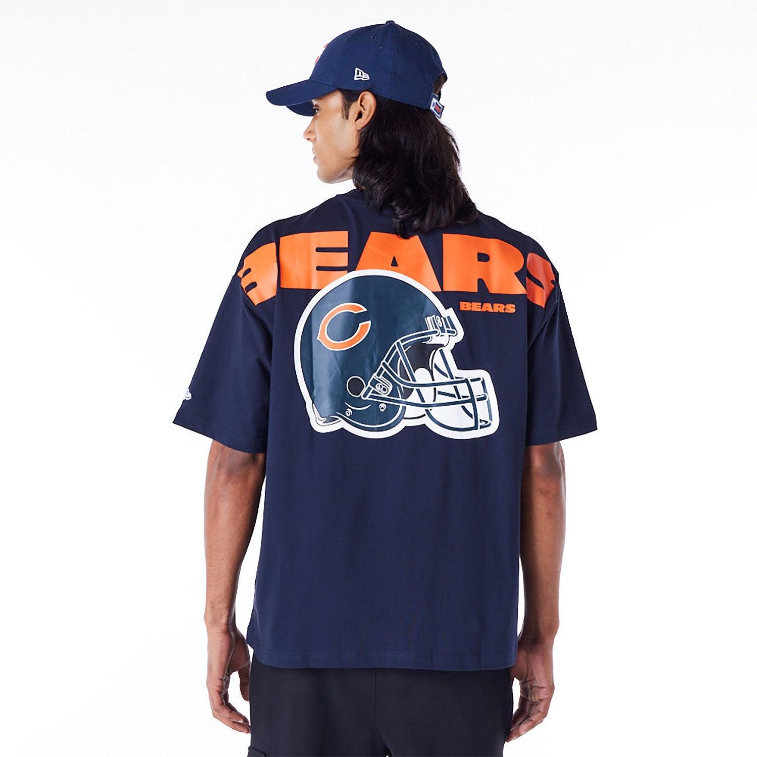 Chicago Bears New Era NFL Logo Select Oversized T-Shirt - Navy