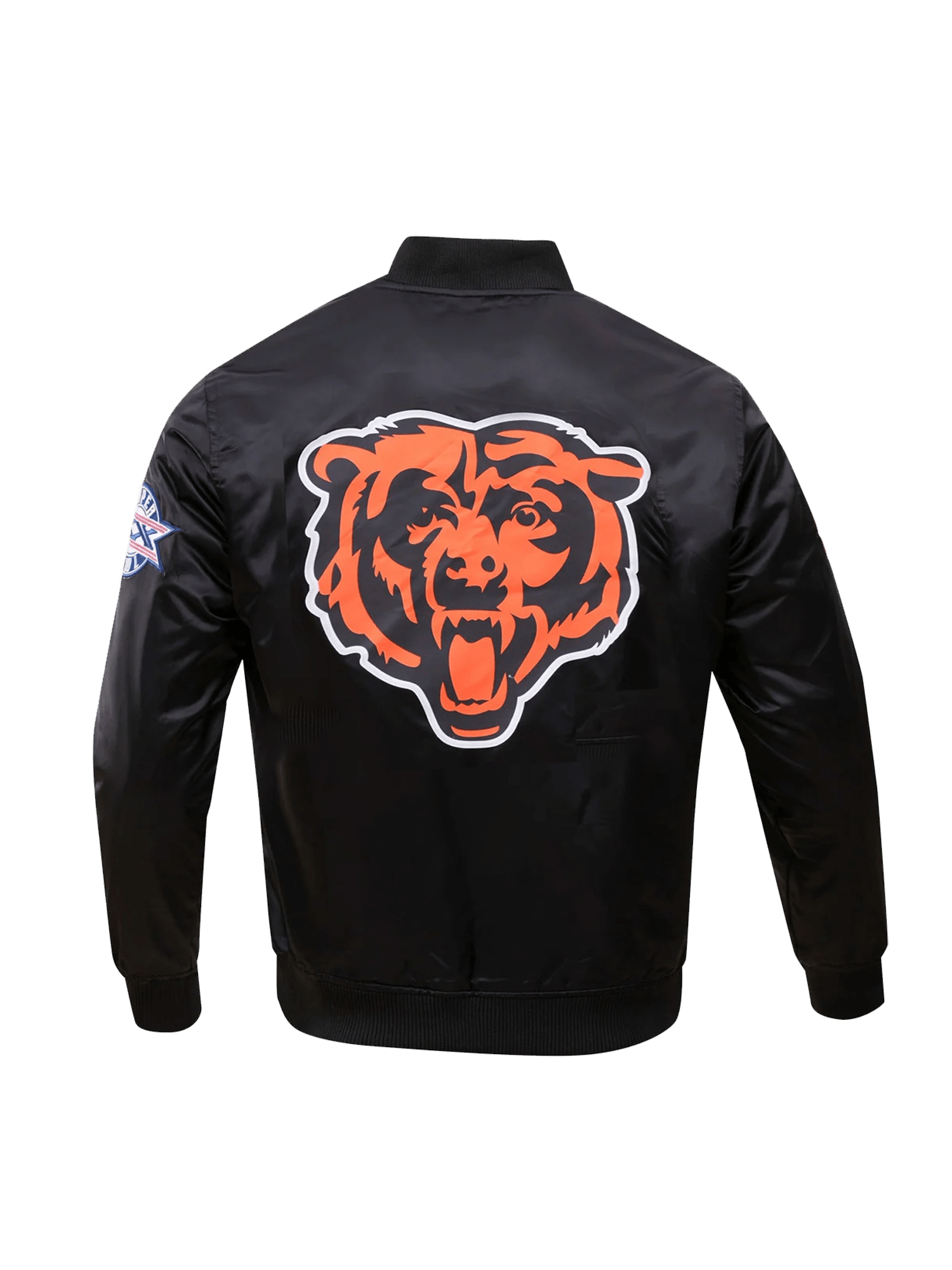 Pro Standard Jackets Chicago Bears Pro Standard NFL Team Classic Satin Button Jacket - Black