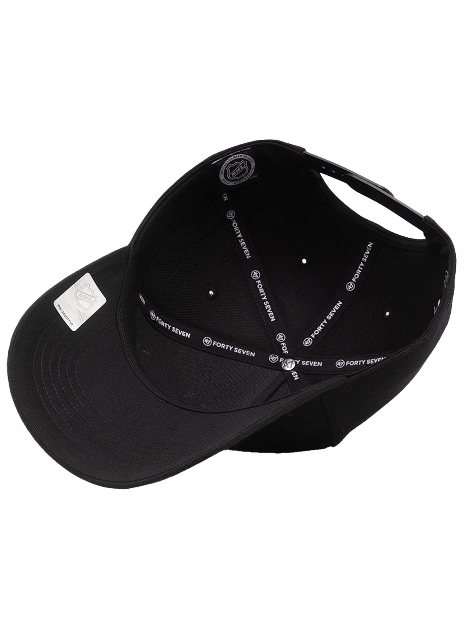 47 Brand Caps Chicago Blackhawks '47 NHL Black On Black MVP DT Snapback Hat
