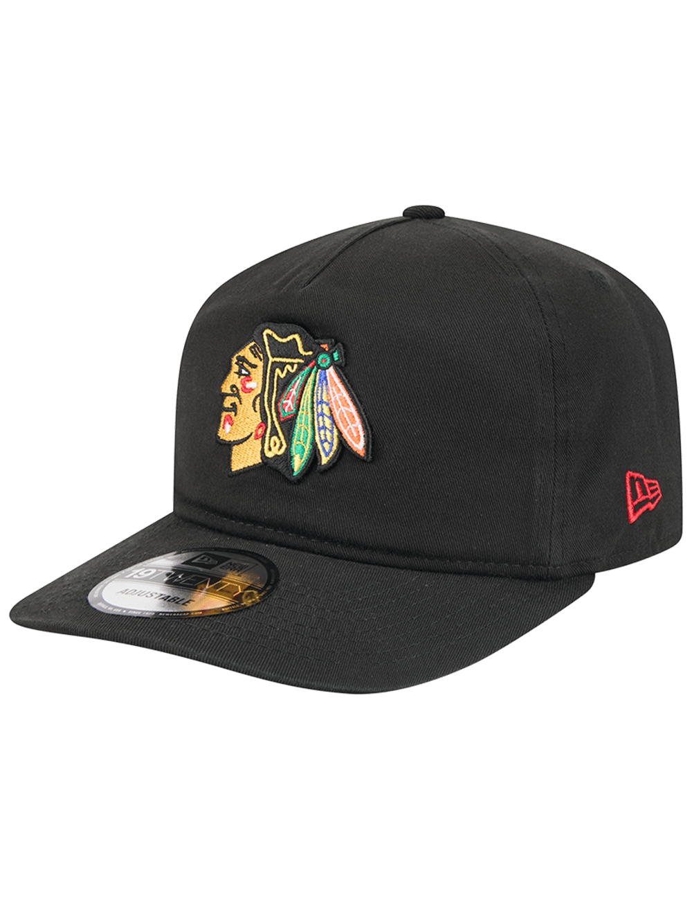 New Era Caps Chicago Blackhawks New Era NHL Team 19TWENTY Pre-Curved Snapback Hat - Black
