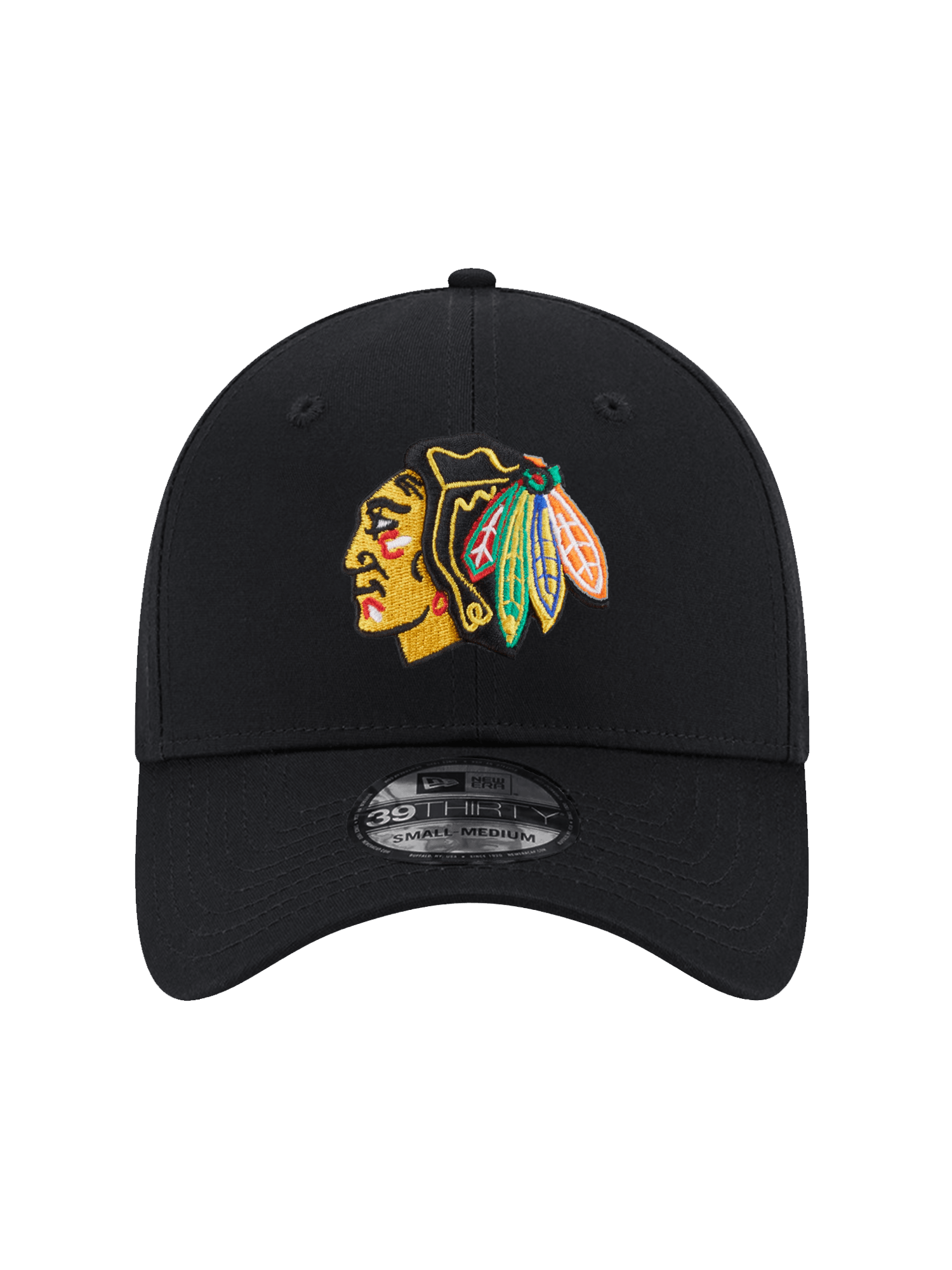 New Era Caps Chicago Blackhawks New Era NHL Team 39THIRTY Stretch-Fit Hat - Black